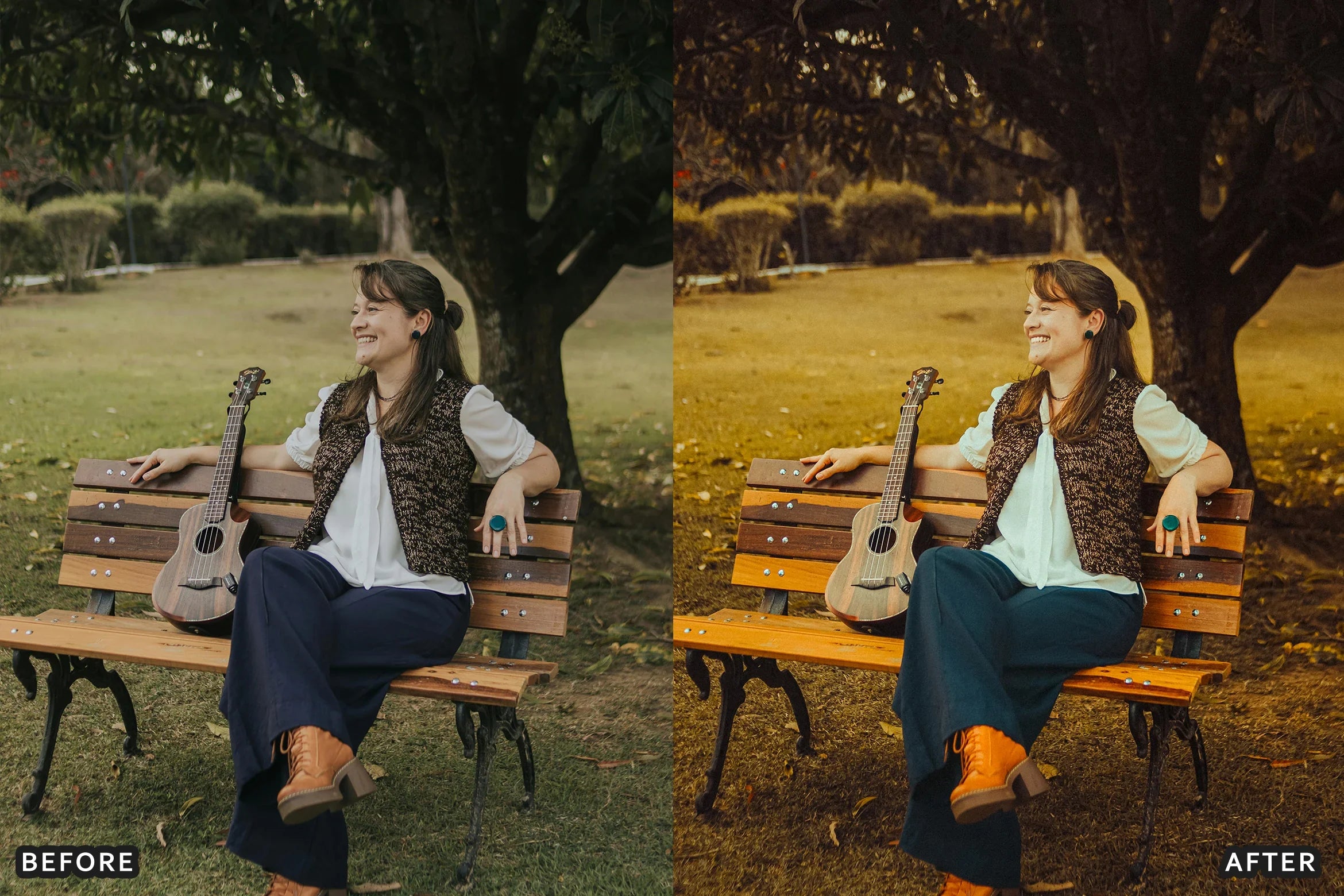 AI-Optimized Autumn Gold Tones Lightroom Presets - Lightroom Presets - by AAA Presets