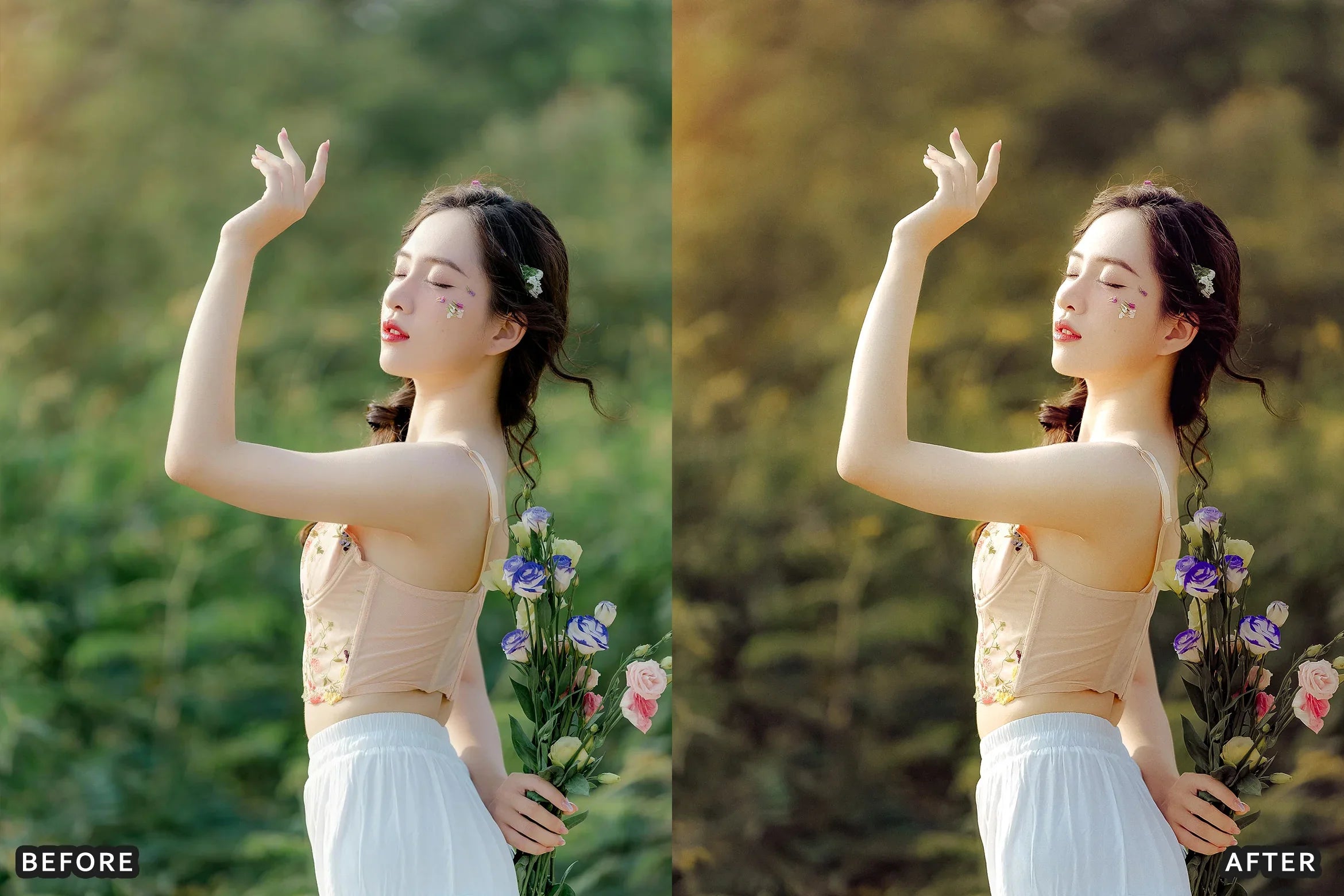 AI-Optimized Cinematic Boho Bloom Lightroom Presets - Lightroom Presets - by AAA Presets
