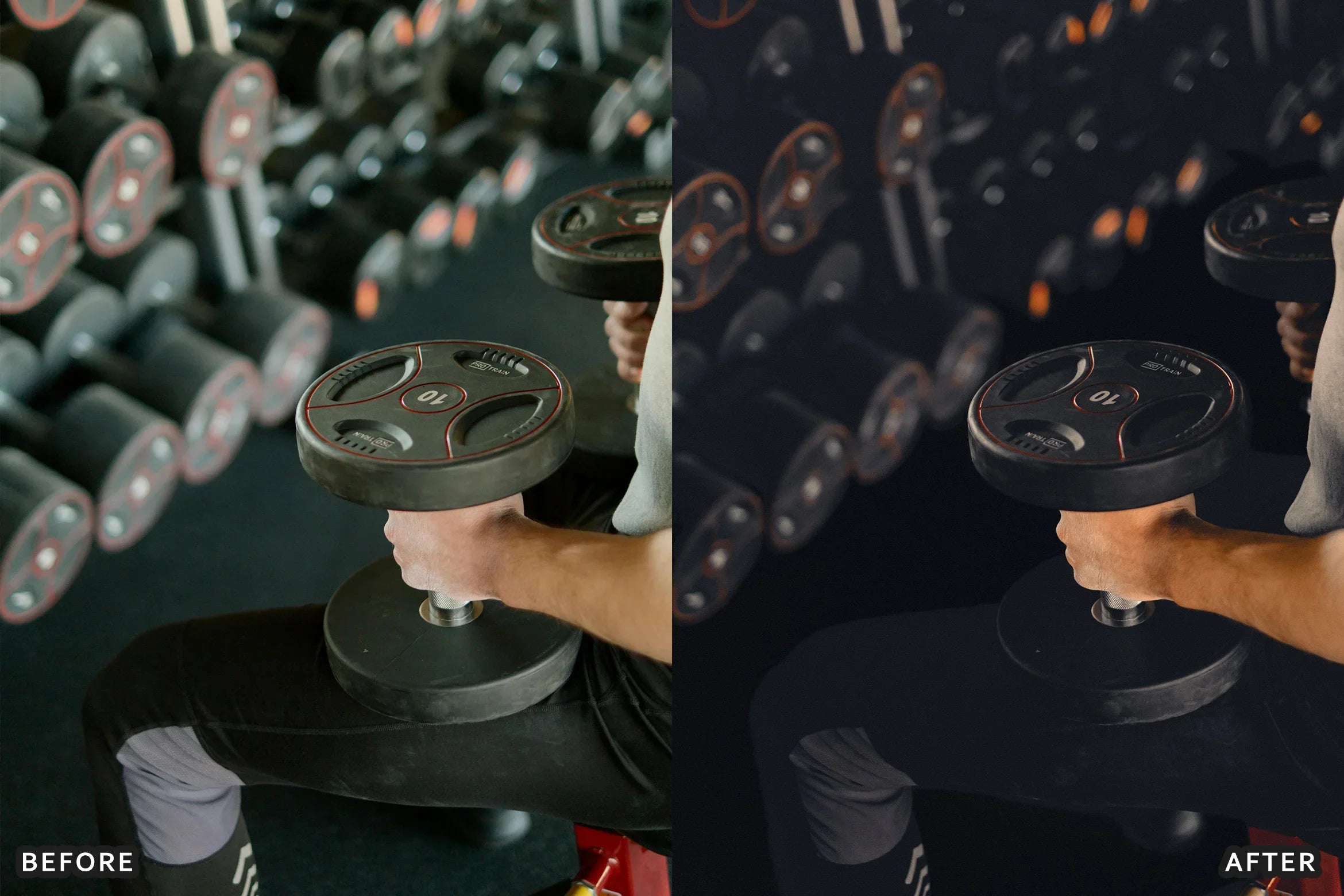 AI-Optimized Dark Black Gym Lightroom Presets - Lightroom Presets - by AAA Presets