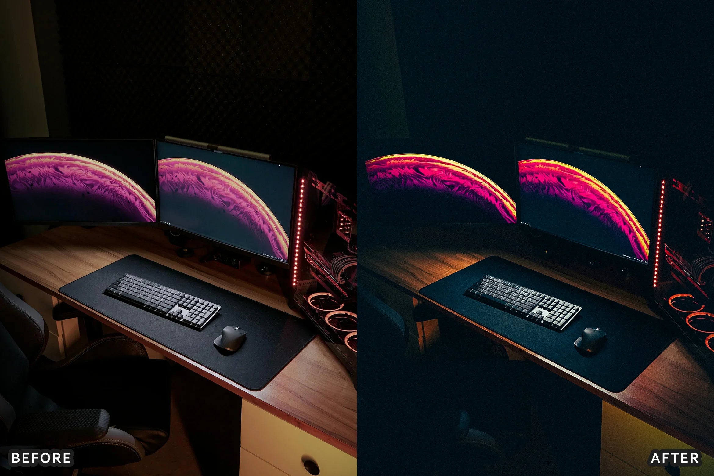 AI-Optimized Desk Setup Studio Lightroom Presets - Lightroom Presets - by AAA Presets