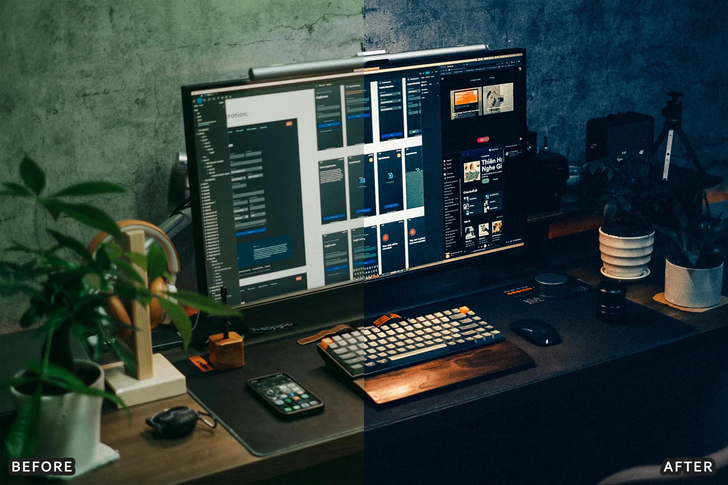 AI-Optimized Desk Setup Studio Lightroom Presets - Lightroom Presets - by AAA Presets