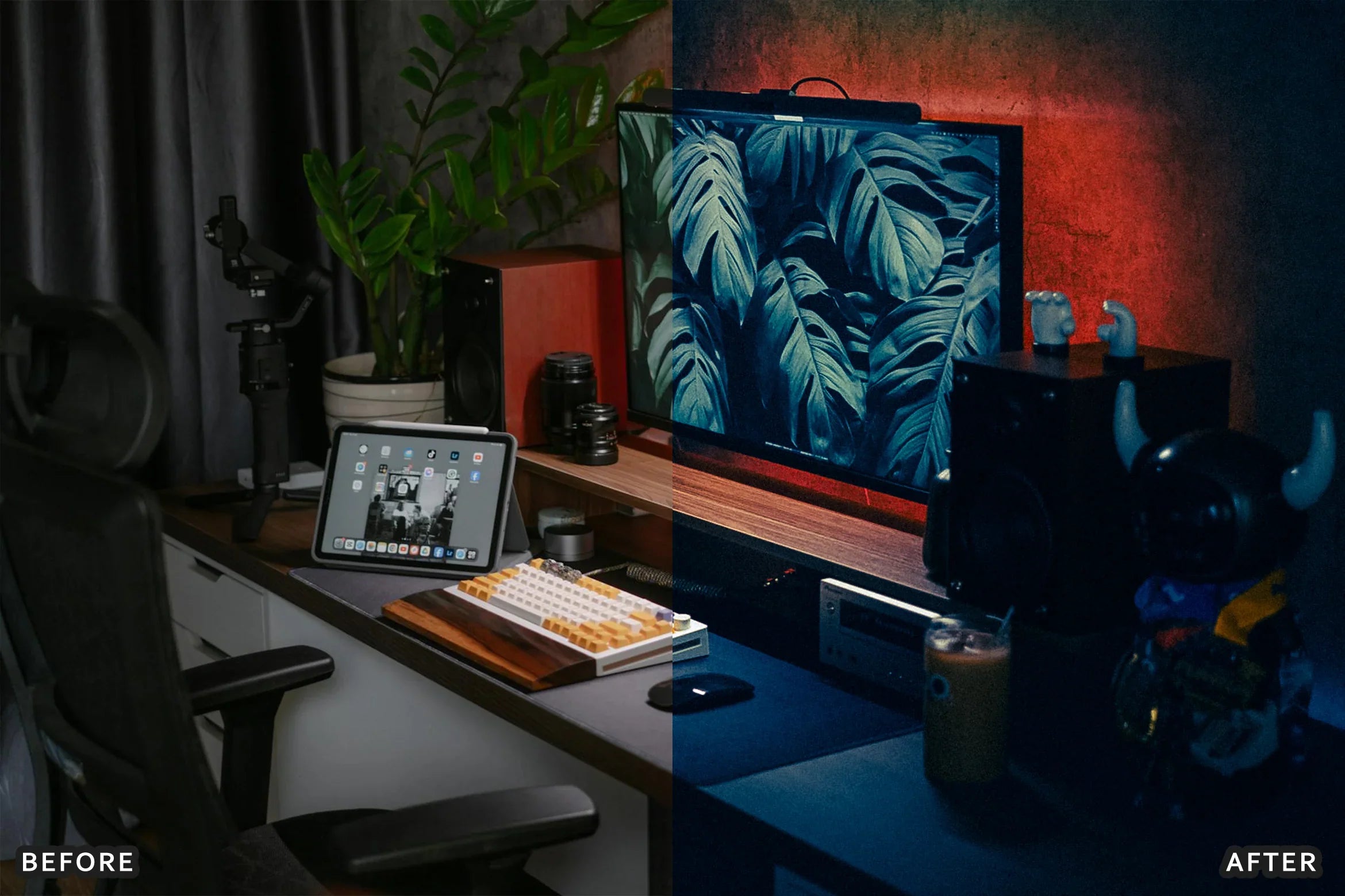 AI-Optimized Desk Setup Studio Lightroom Presets - Lightroom Presets - by AAA Presets