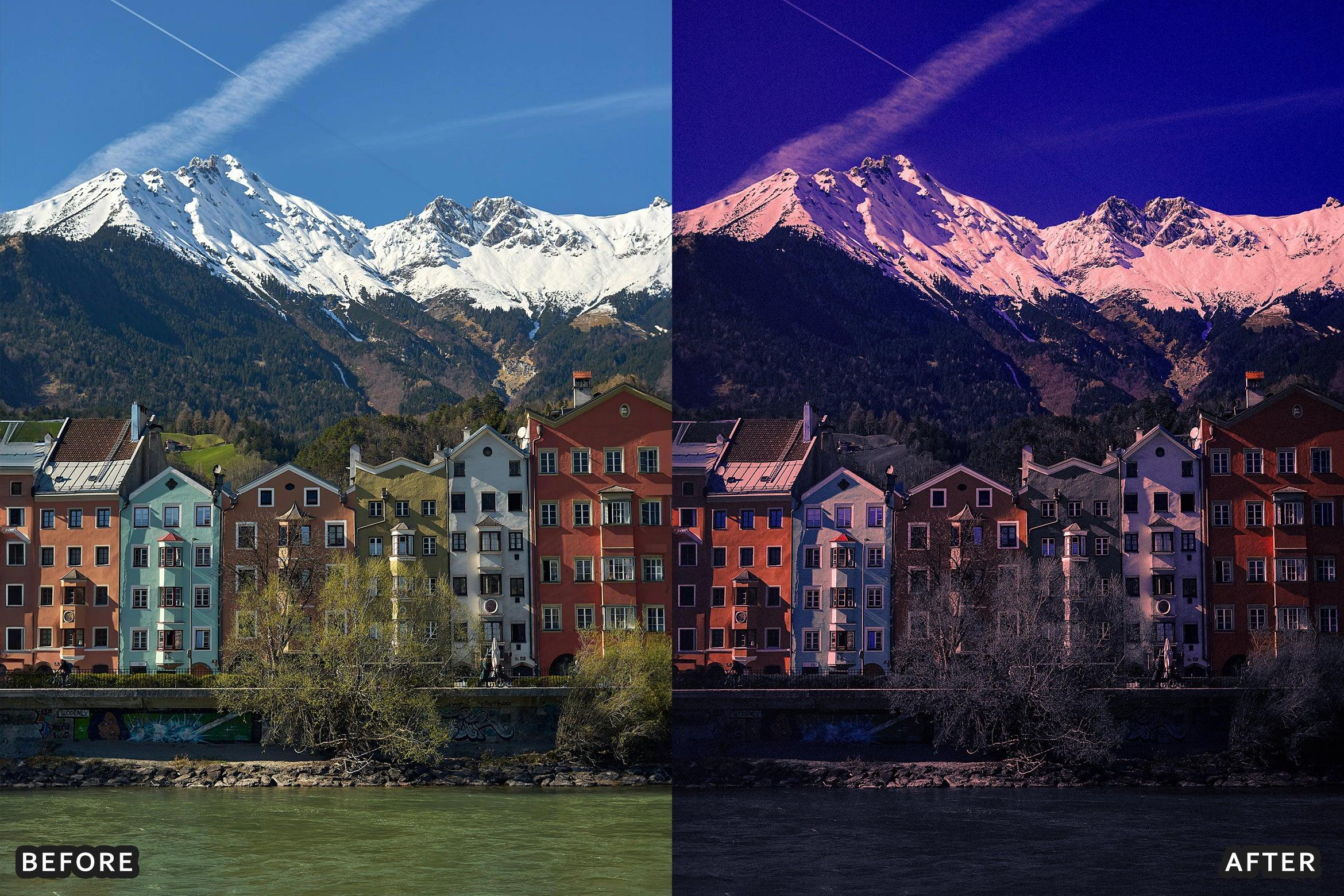 AI-Optimized Hollywood Cinematic Purple Twilight Look Lightroom Presets - Lightroom Presets - by AAA Presets
