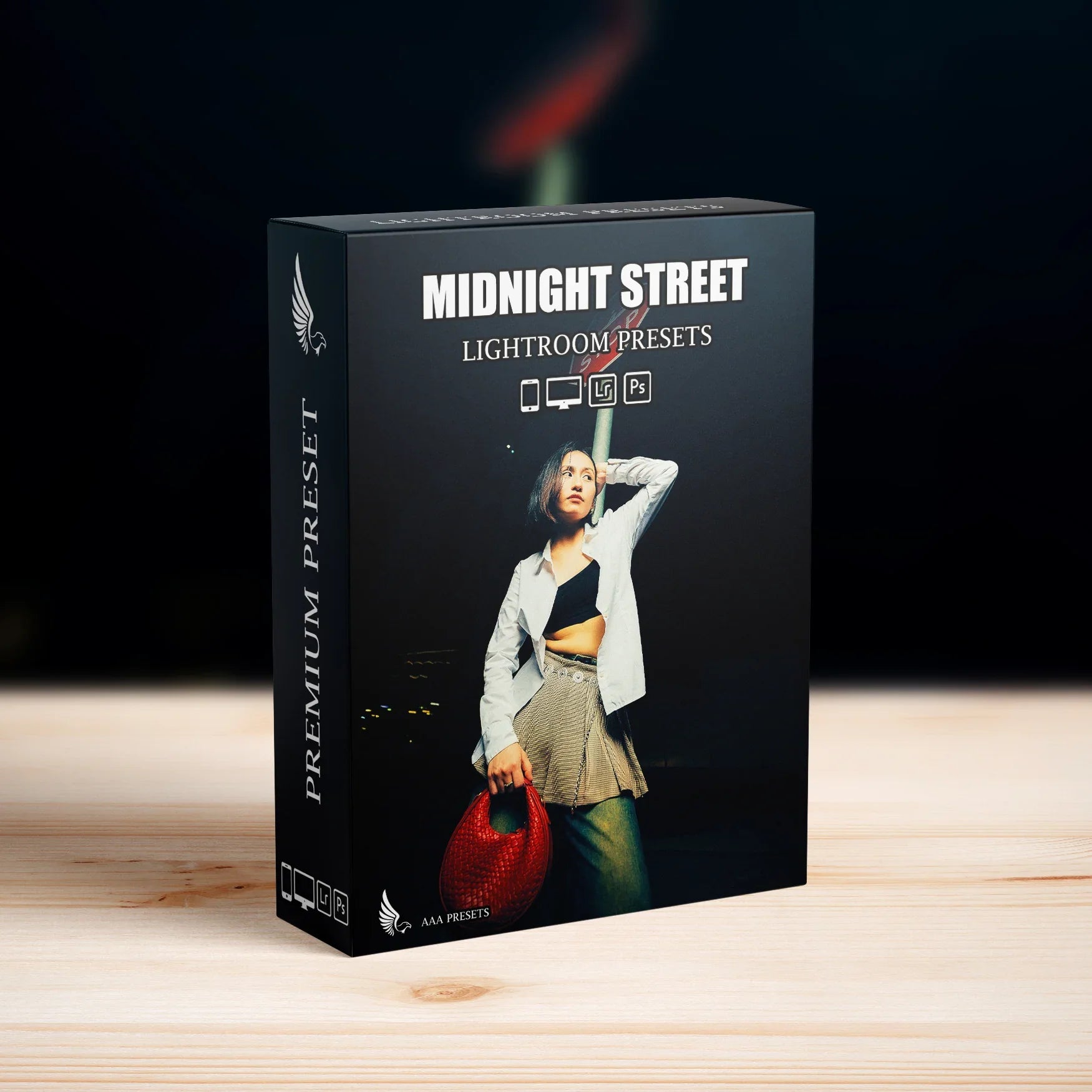 AI-Optimized Midnight Flash Street Lightroom Presets - Lightroom Presets - by AAA Presets