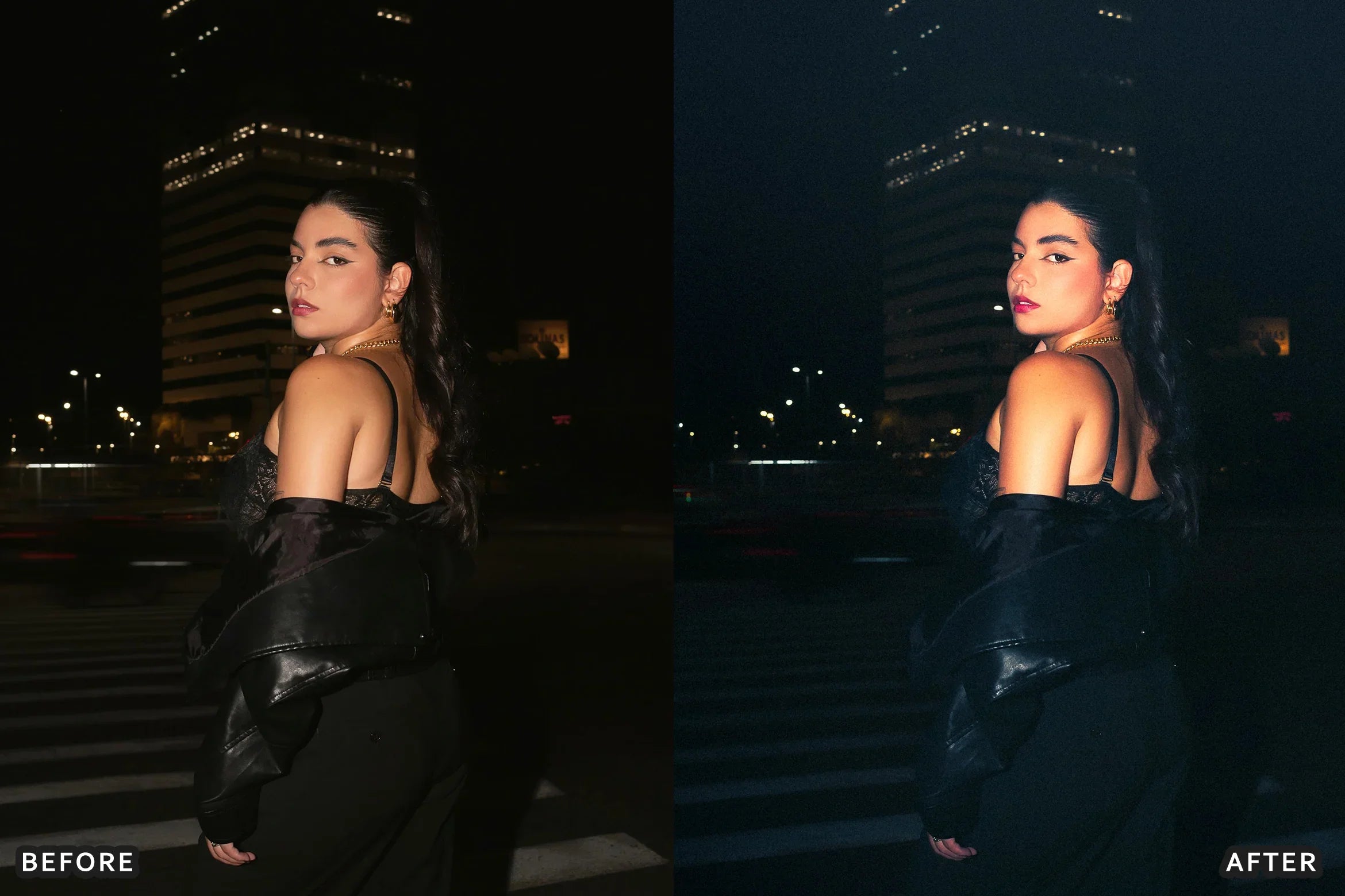 AI-Optimized Midnight Flash Street Lightroom Presets - Lightroom Presets - by AAA Presets
