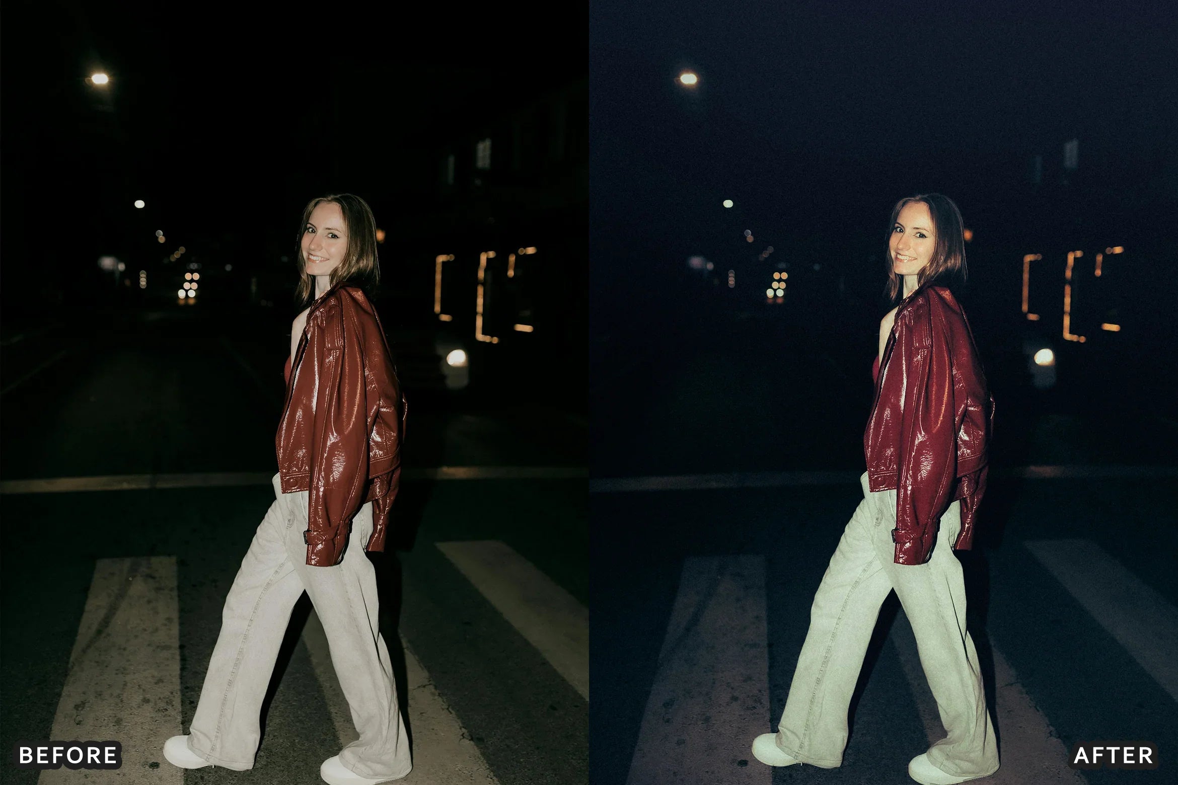 AI-Optimized Midnight Flash Street Lightroom Presets - Lightroom Presets - by AAA Presets