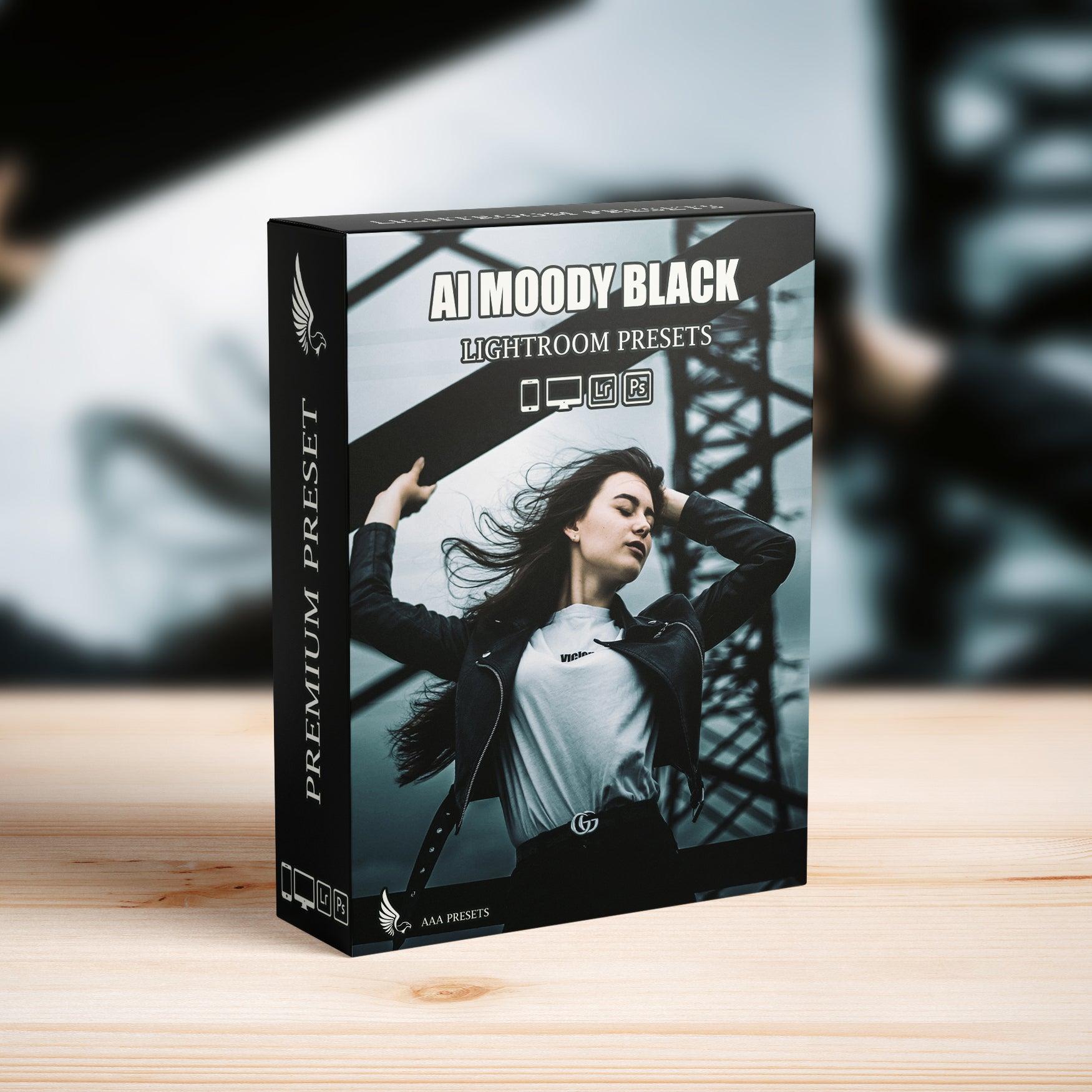 AI-Optimized Moody Black Lightroom Presets - Lightroom Presets - by AAA Presets
