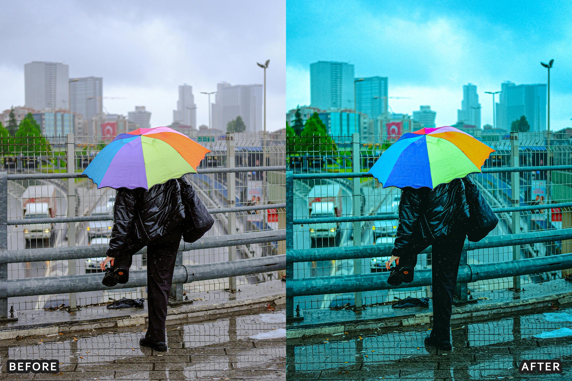 AI-Optimized Moody Rainy Day Lightroom Presets - Lightroom Presets - by AAA Presets