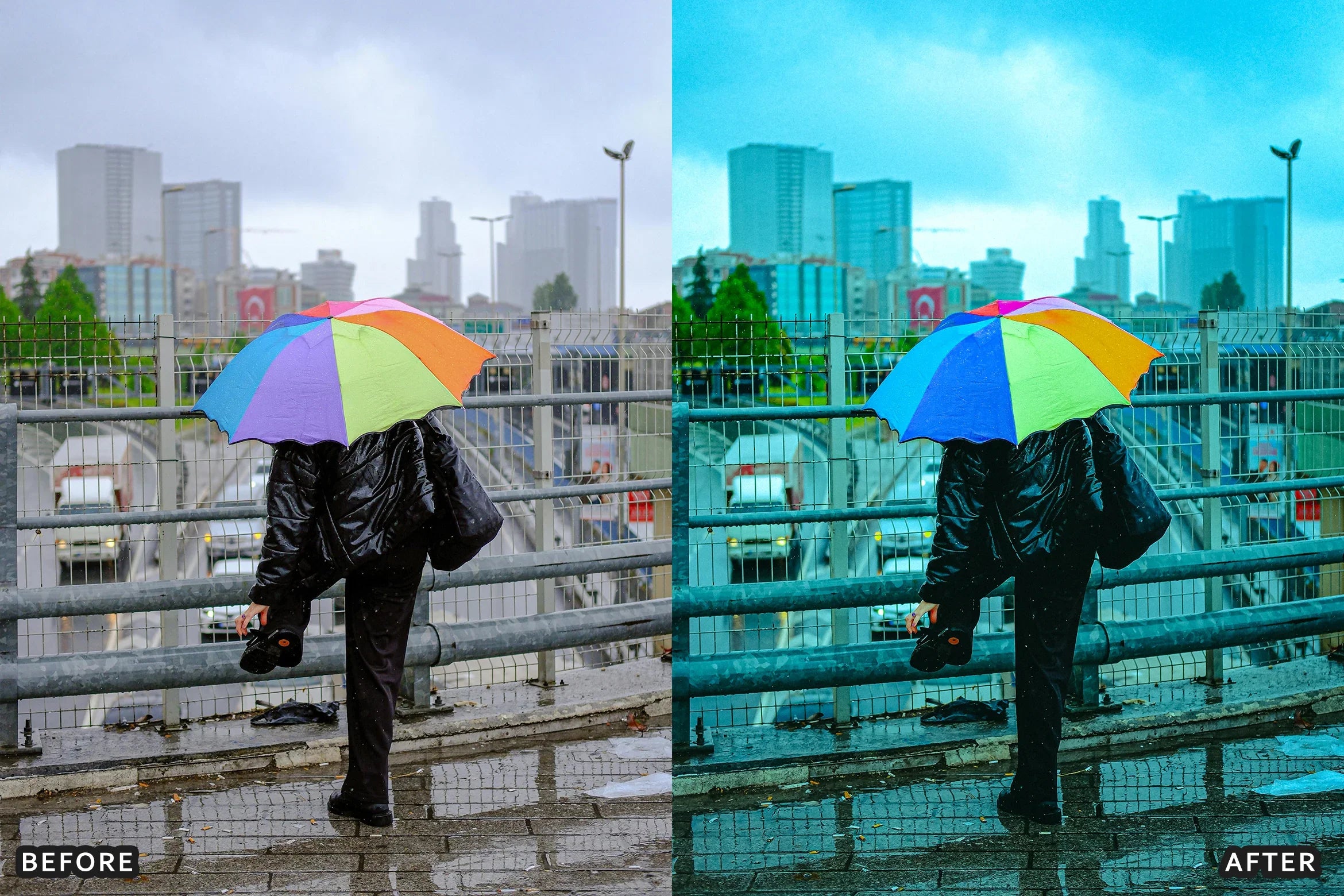 AI-Optimized Moody Rainy Day Lightroom Presets - Lightroom Presets - by AAA Presets