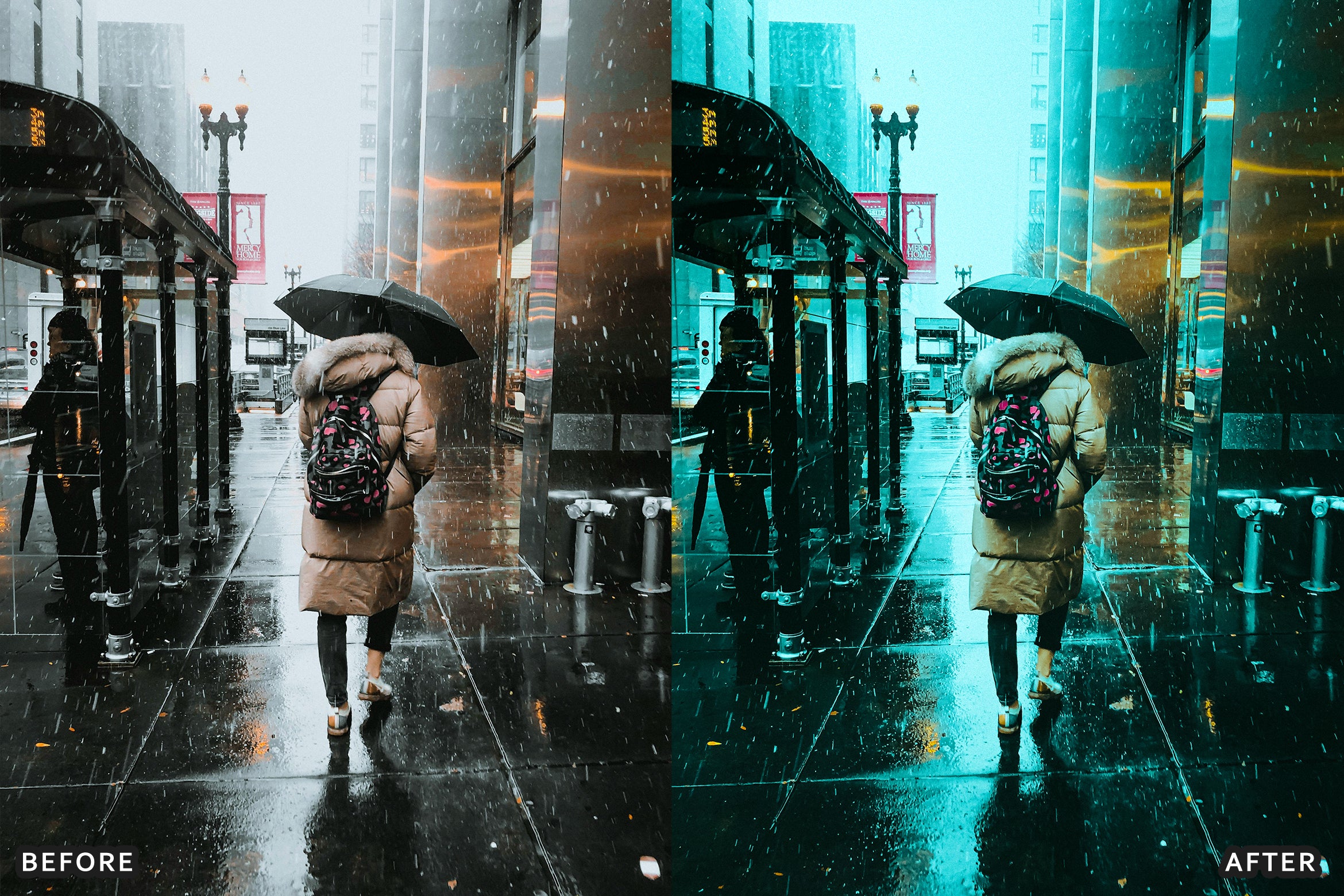 AI-Optimized Moody Rainy Day Lightroom Presets - Lightroom Presets - by AAA Presets