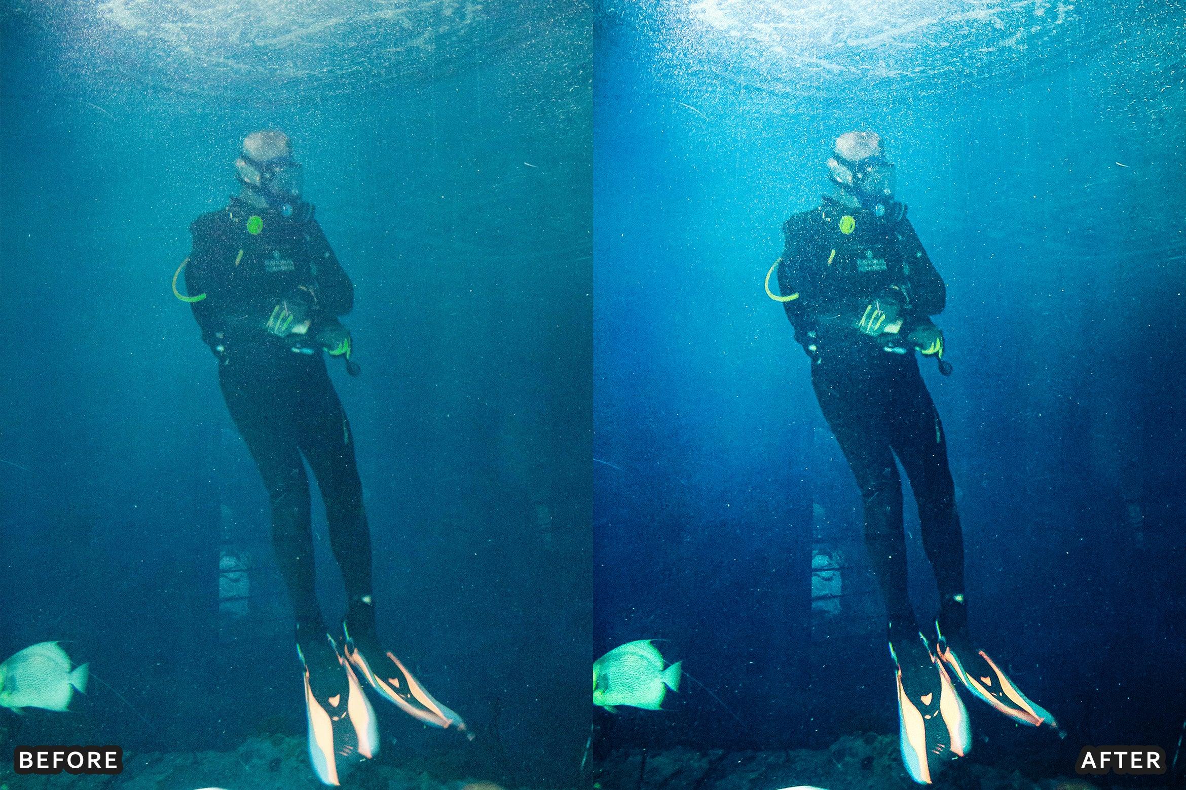 AI-Optimized Moody Underwater Lightroom Presets - Lightroom Presets - by AAA Presets
