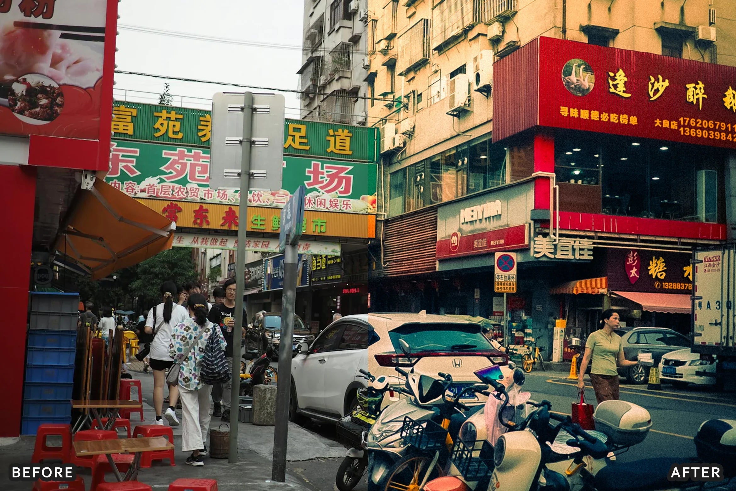 AI-Optimized Warm Pastel Street Film Lightroom Presets - Lightroom Presets - by AAA Presets