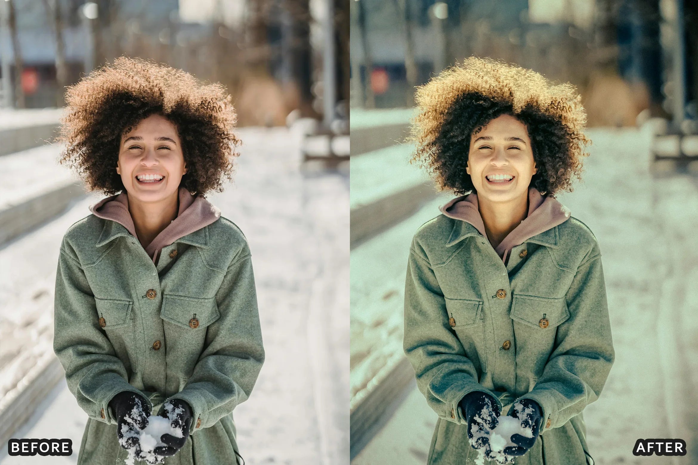 AI-Optimized Winter Sun Snow Portrait Lightroom Presets - Lightroom Presets - by AAA Presets