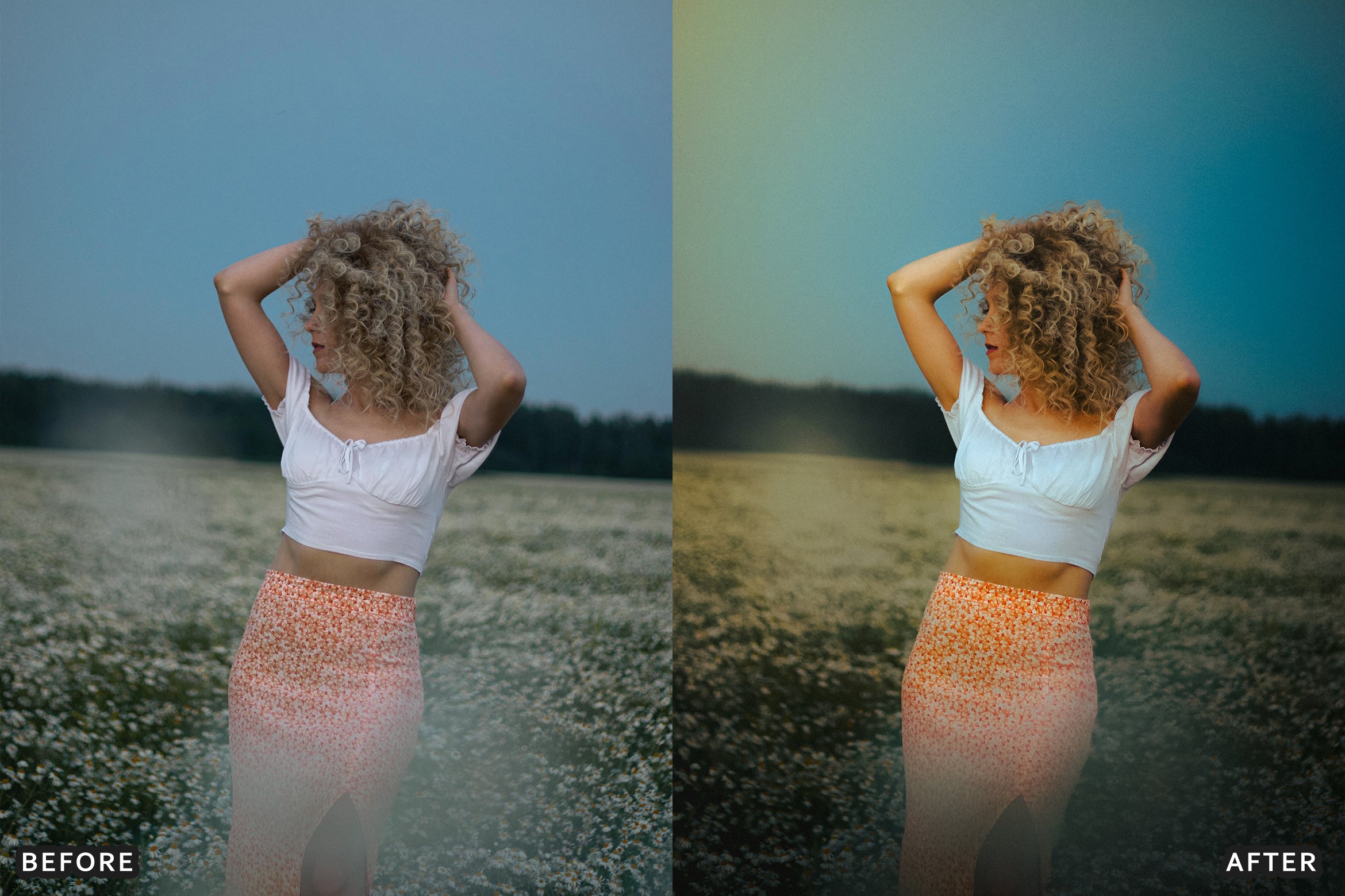 AI-Optimized Cinematic Golden Garden Lightroom Presets