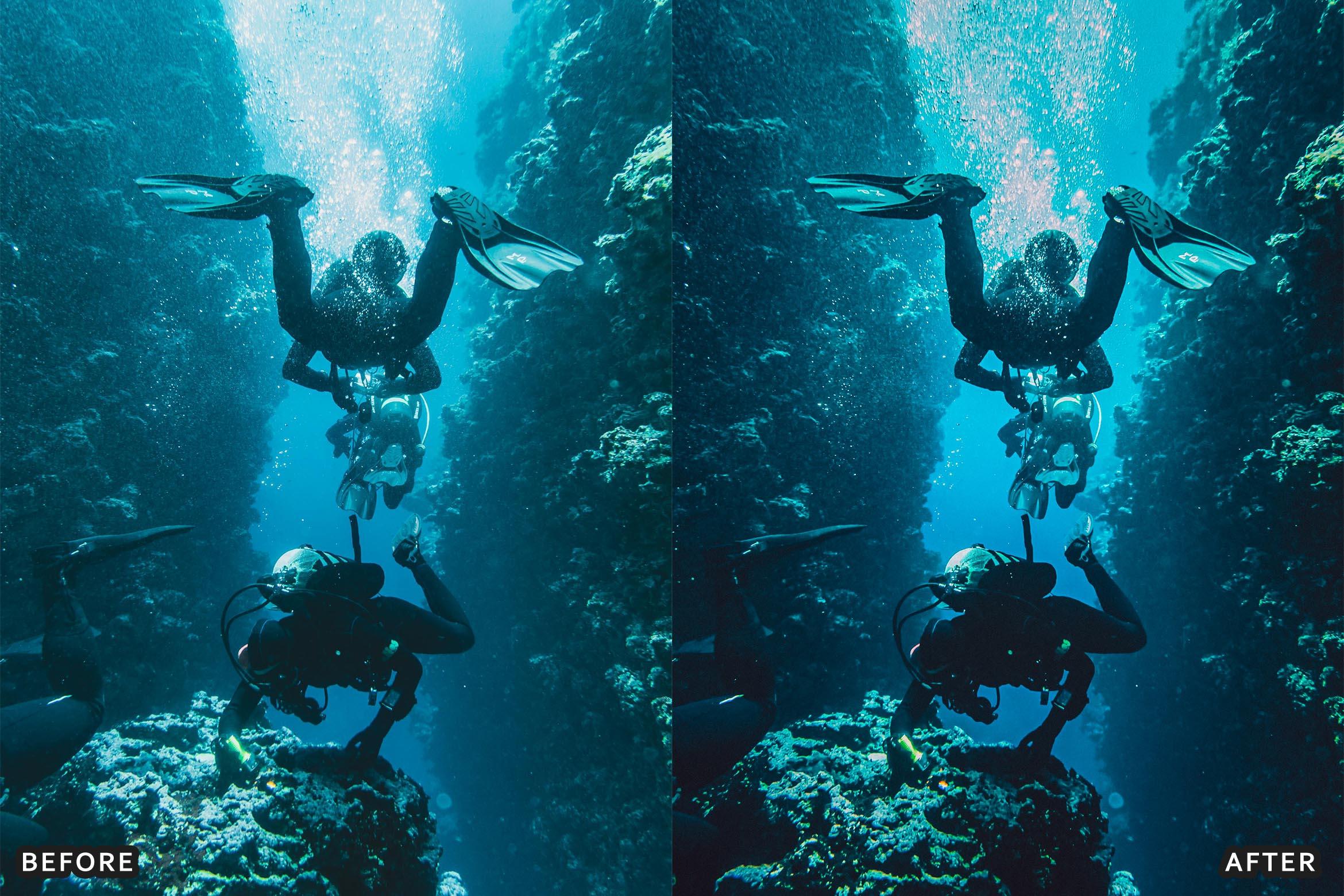Cinematic Underwater Lightroom Presets Pack - Lightroom Presets - by AAA Presets