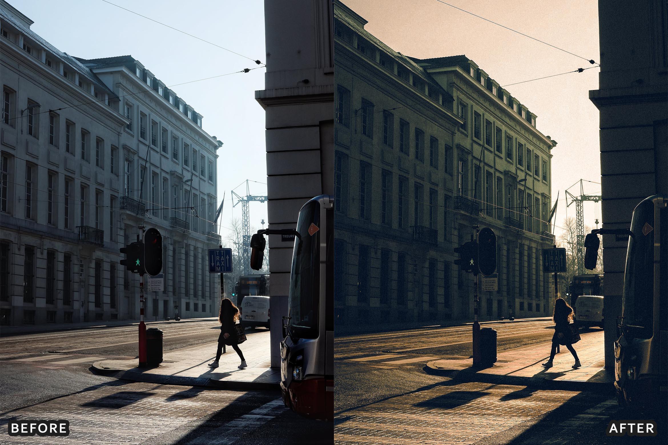 Dark and Moody Street Cinematic Film Look Presets - Lightroom Presets - by AAA Presets