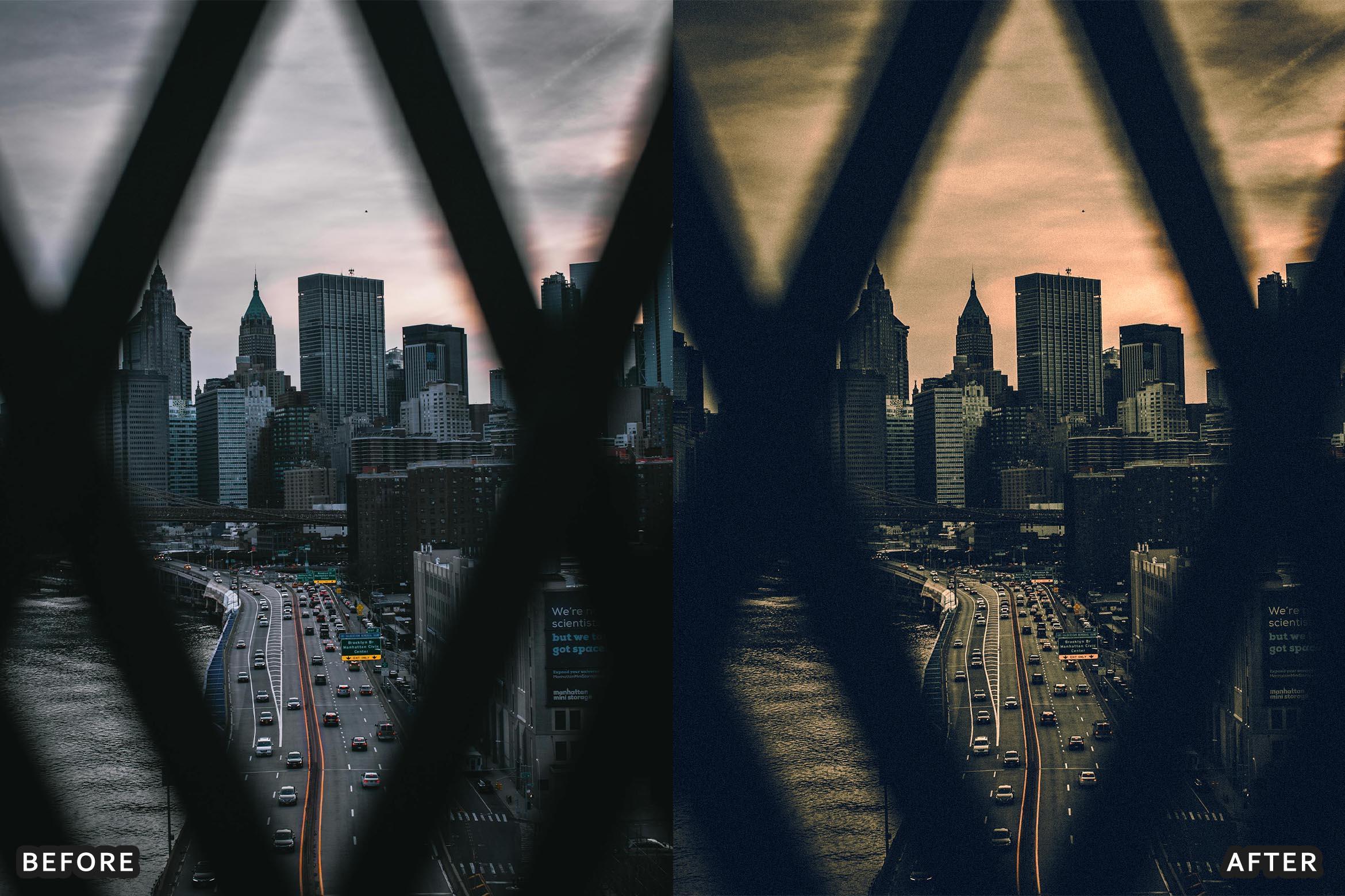 Dark and Moody Street Cinematic Film Look Presets - Lightroom Presets - by AAA Presets