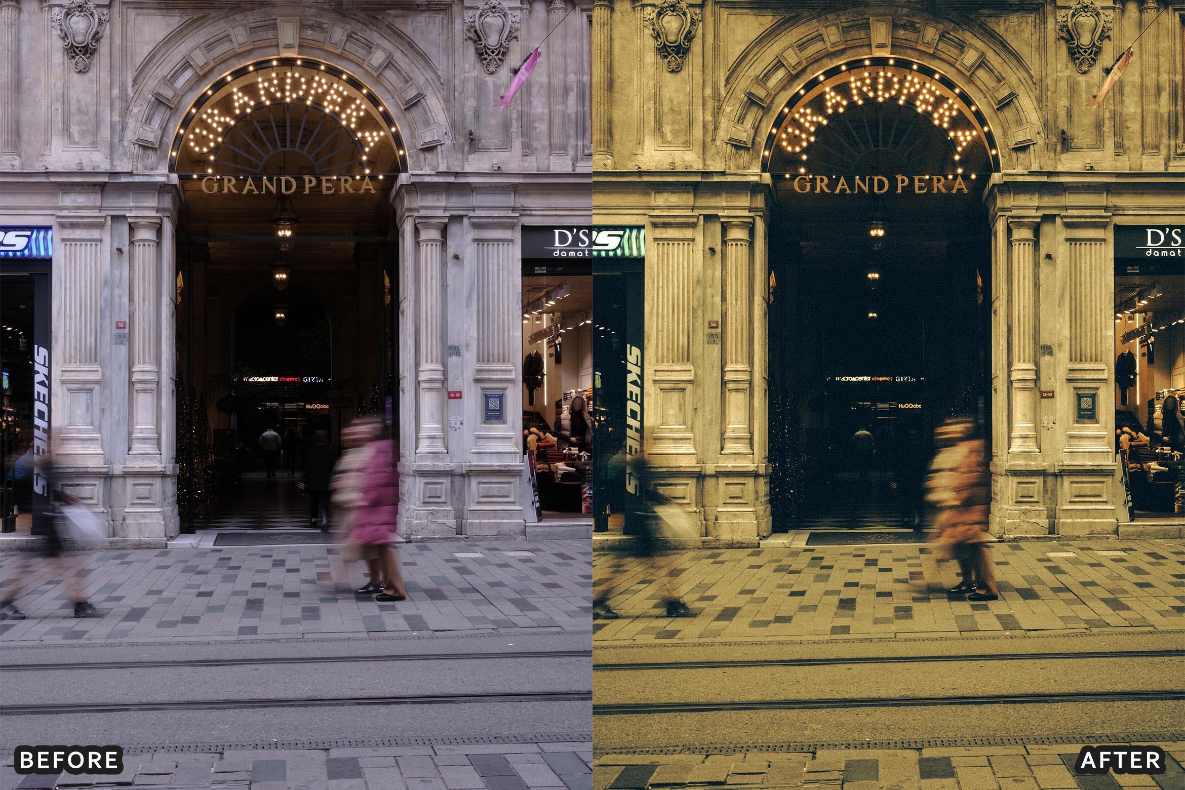 Dark and Moody Street Cinematic Film Look Presets - Lightroom Presets - by AAA Presets