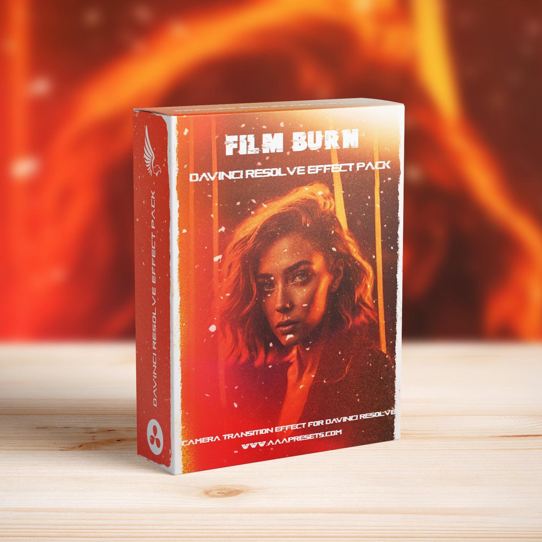Film Burn Transitions for DaVinci Resolve - DaVinci Resolve Transitions - by AAA Presets