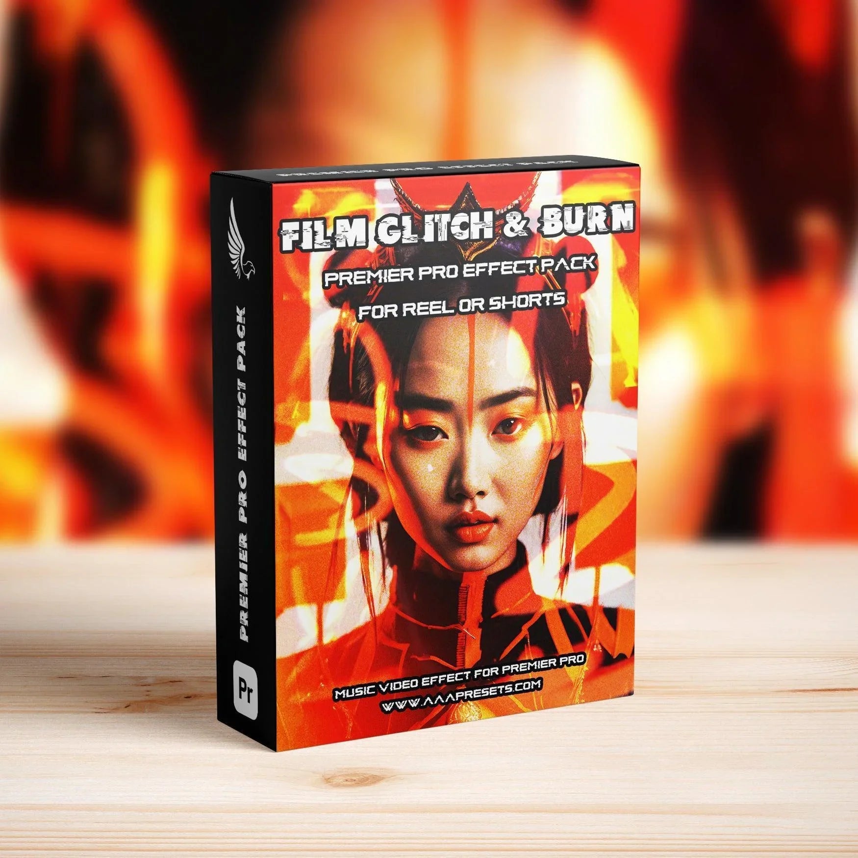 Film Glitch Burn Transition Pack For Reels, Shorts, and TikToks - Premiere Pro Transitions for vertical - by AAA Presets