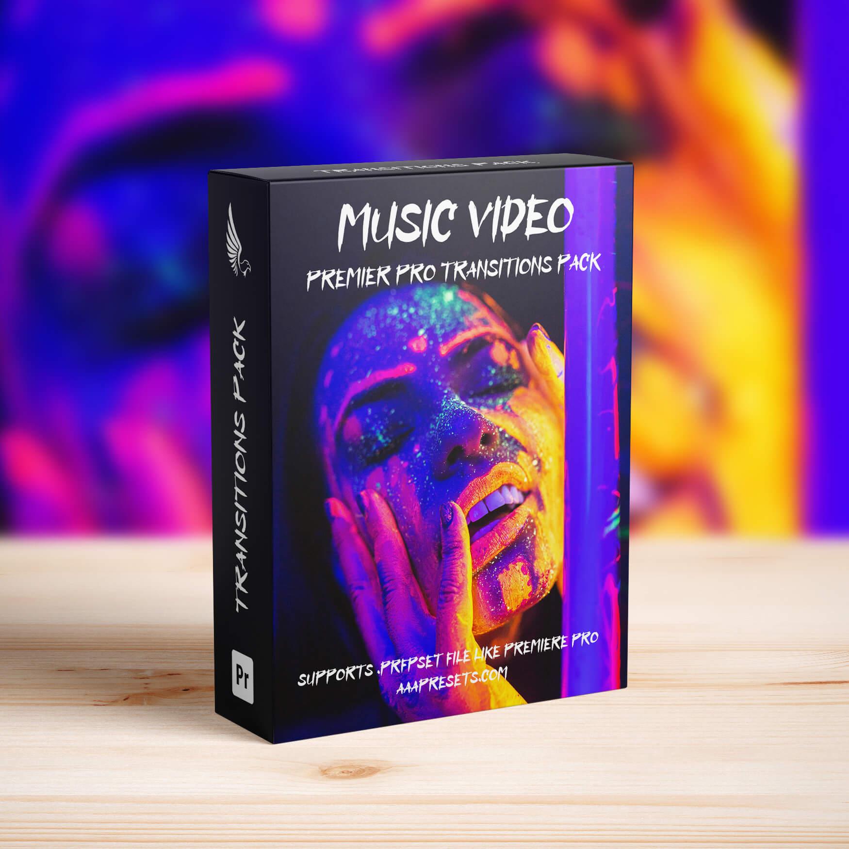 Music Video Premiere Pro Transitions Pack - Premiere Pro Transitions - by AAA Presets