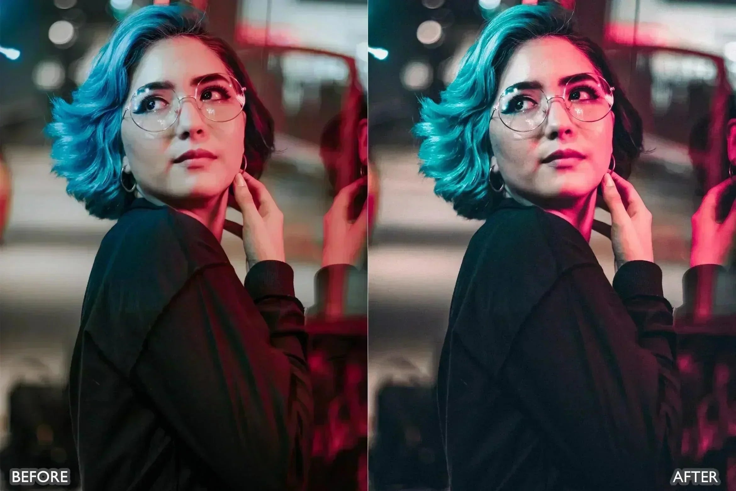 Night City Neon Light Presets - Lightroom Presets - by AAA Presets