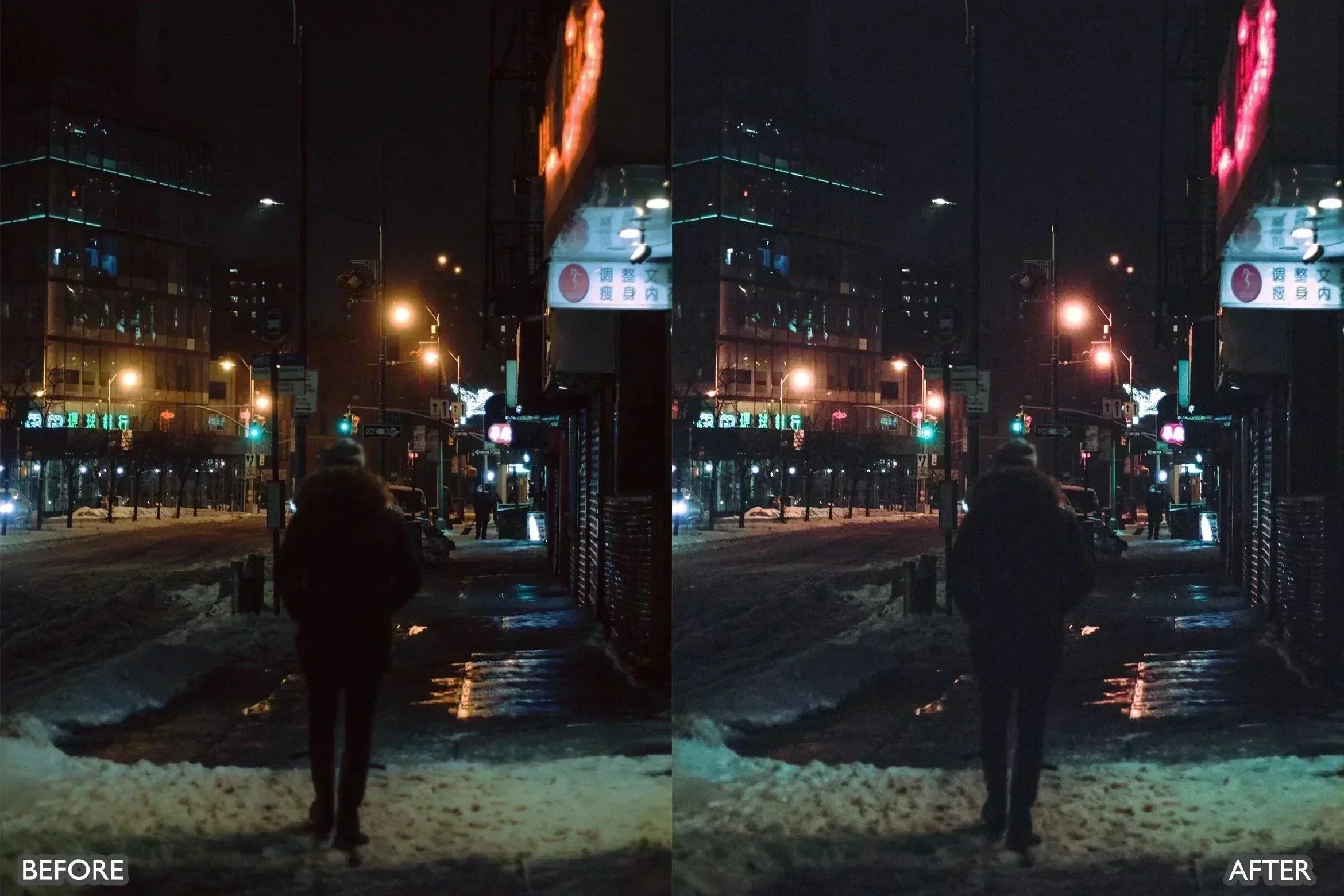 Night City Neon Light Presets - Lightroom Presets - by AAA Presets