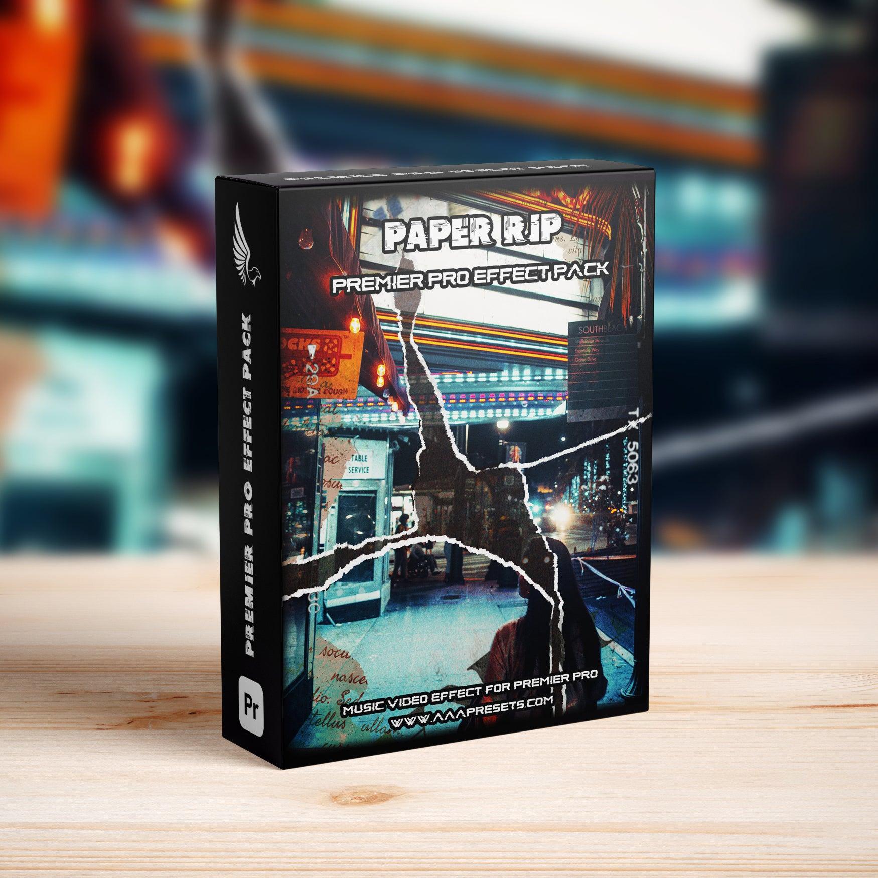 Paper Rip Effect In Premiere Pro - Premiere Pro Transitions - by AAA Presets