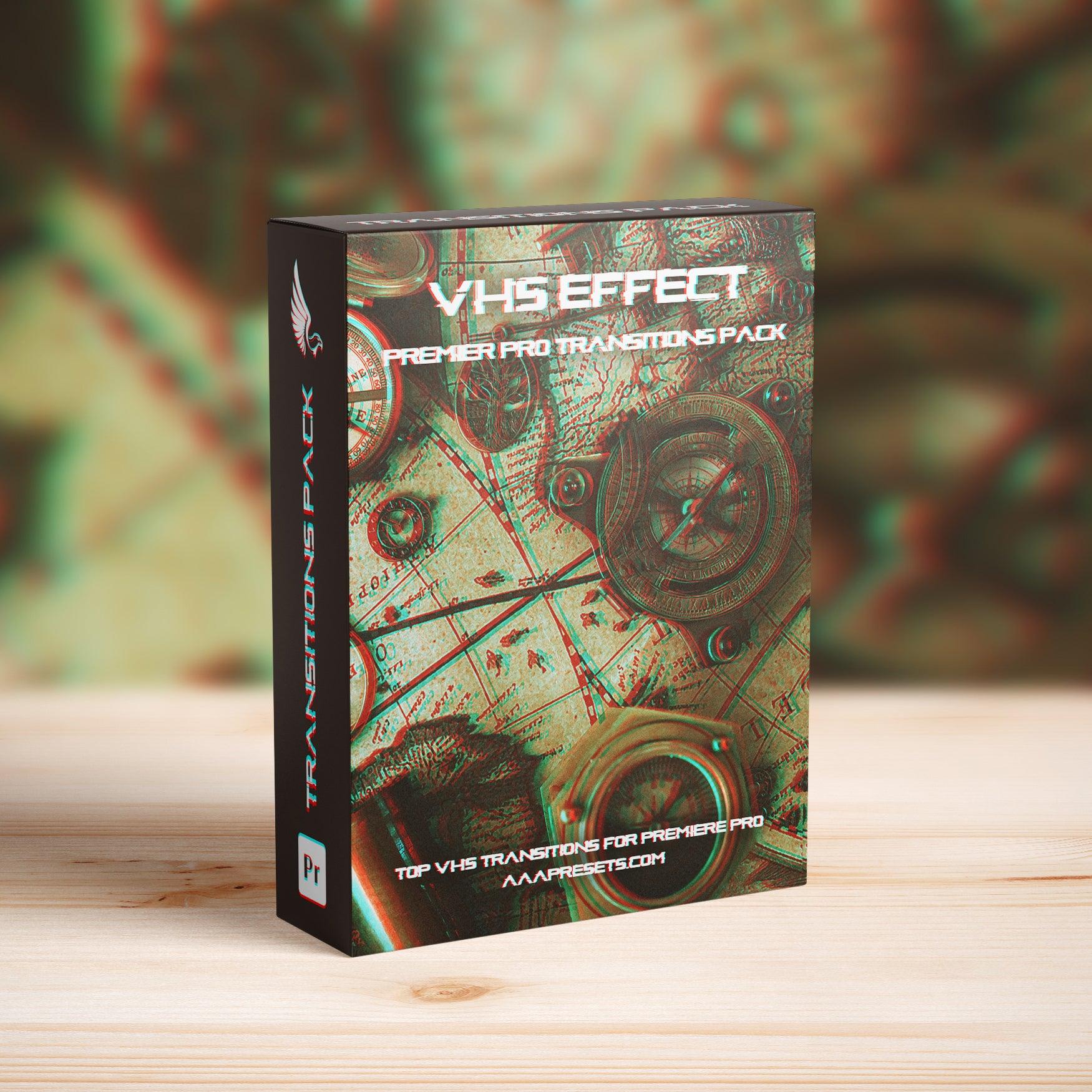 VHS Glitch Effects Transitions for Premiere Pro - Premiere Pro Transitions - by AAA Presets