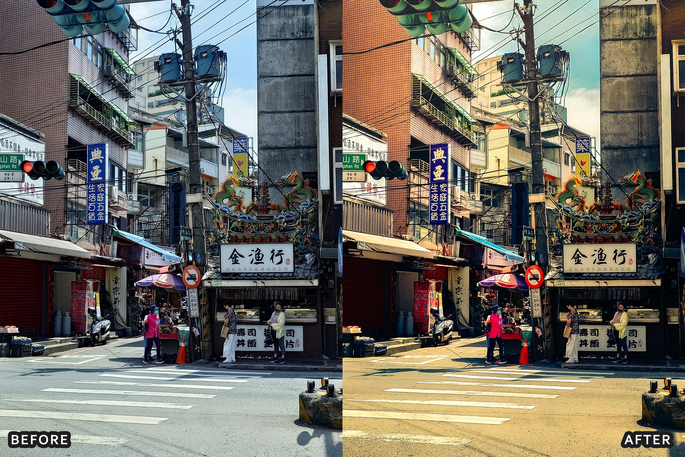 AI-Optimized Warm Pastel Street Film Lightroom Presets - Lightroom Presets - by AAA Presets