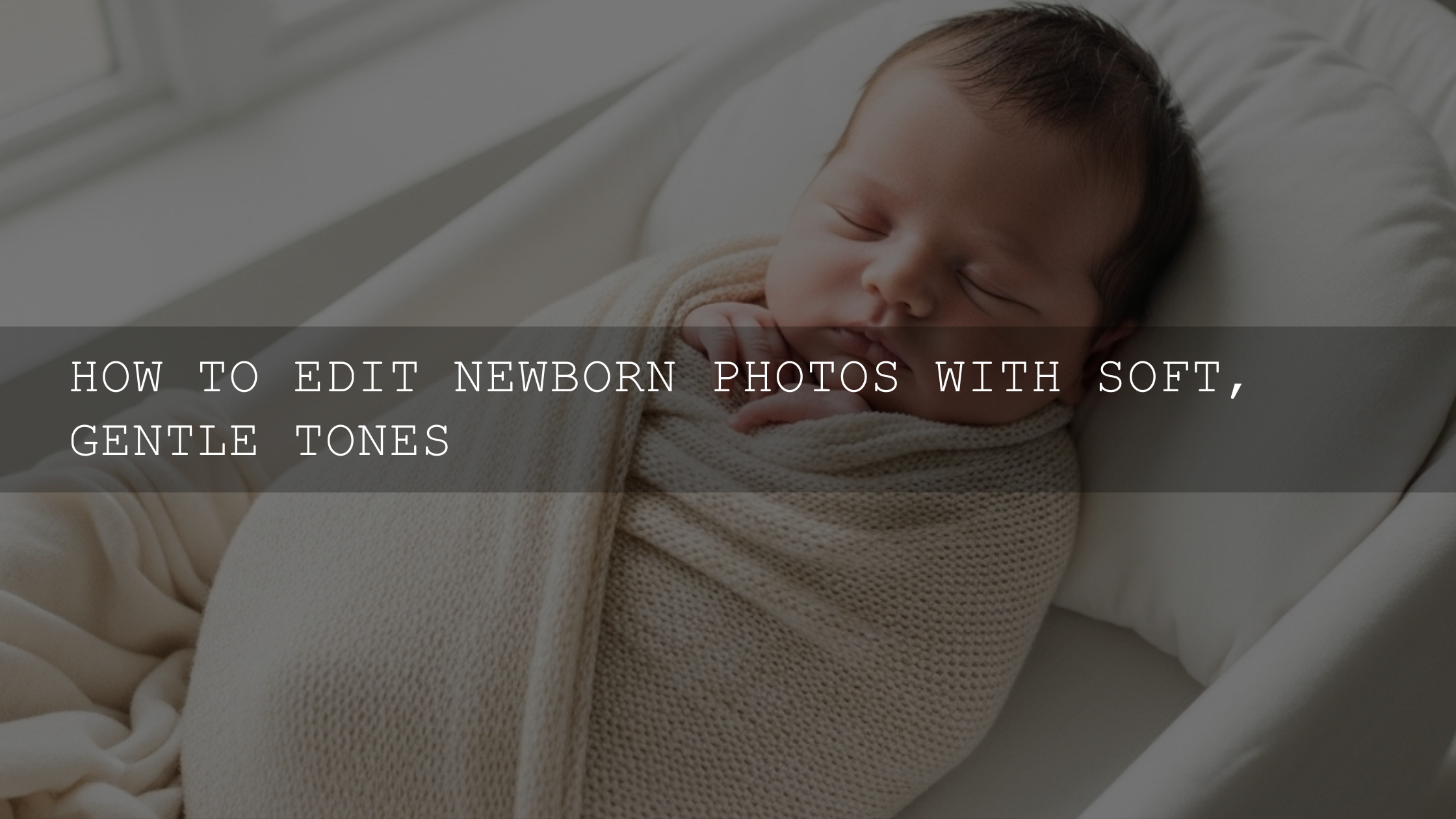 Mastering the Art: Editing Newborn Photos with Soft, Gentle Tones in 2026