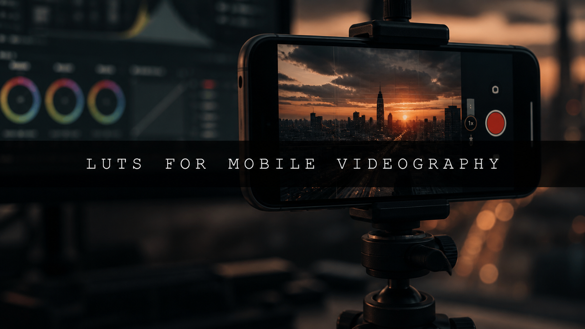 Mobile videography LUTs for cinematic smartphone color grading