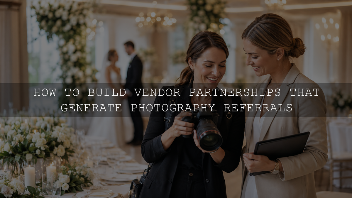 How to Build Vendor Partnerships That Generate Photography Referrals