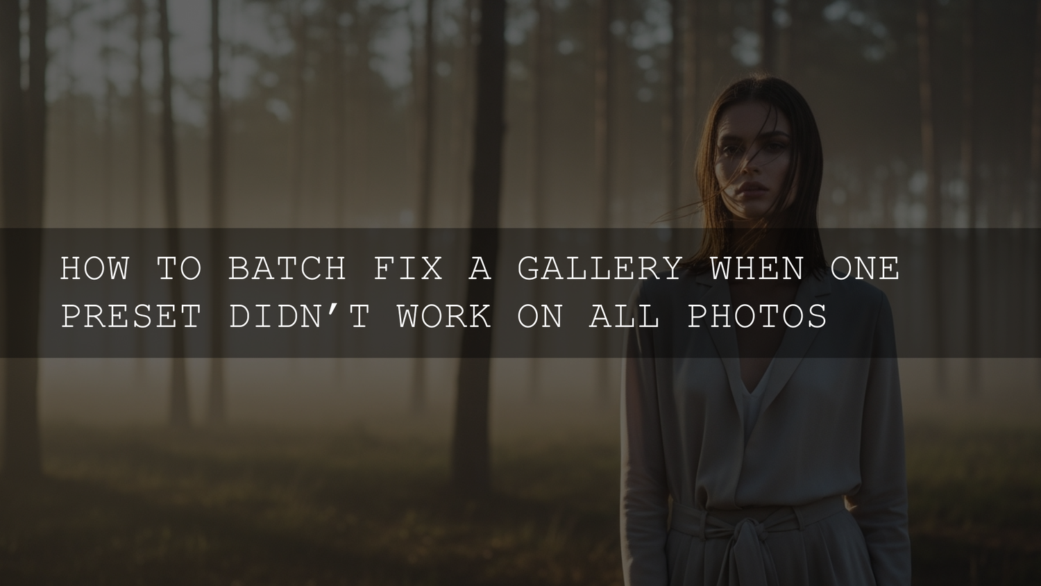 The Preset Predicament: Mastering the Art of Batch Correction for Flawed Galleries in 2026 - AAA Presets