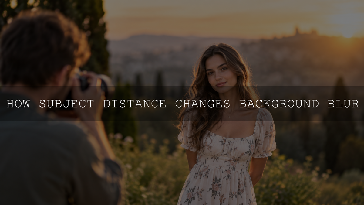 How Subject Distance Changes Background Blur