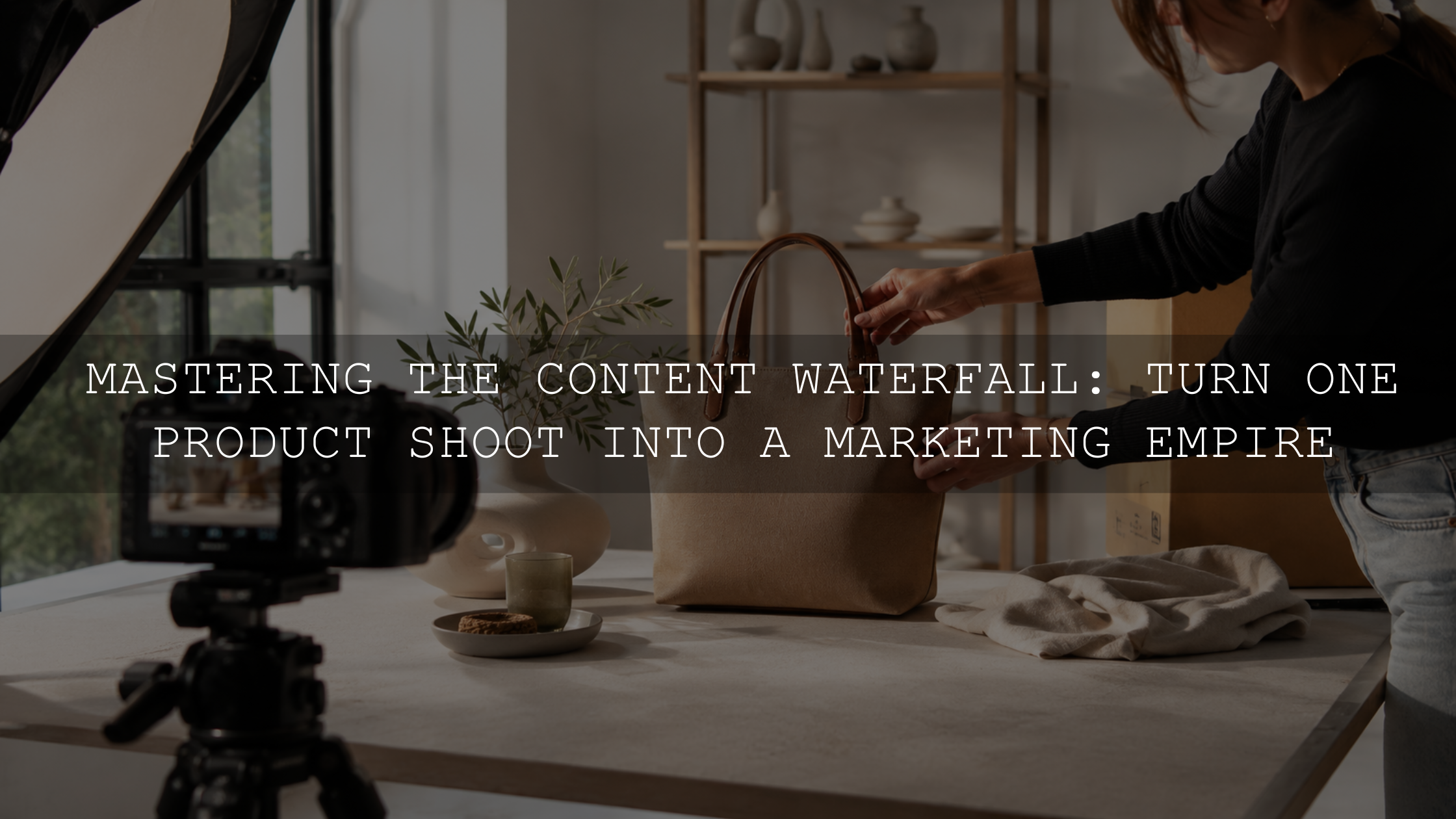 Mastering the Content Waterfall: Turn One Product Shoot into a Marketing Empire