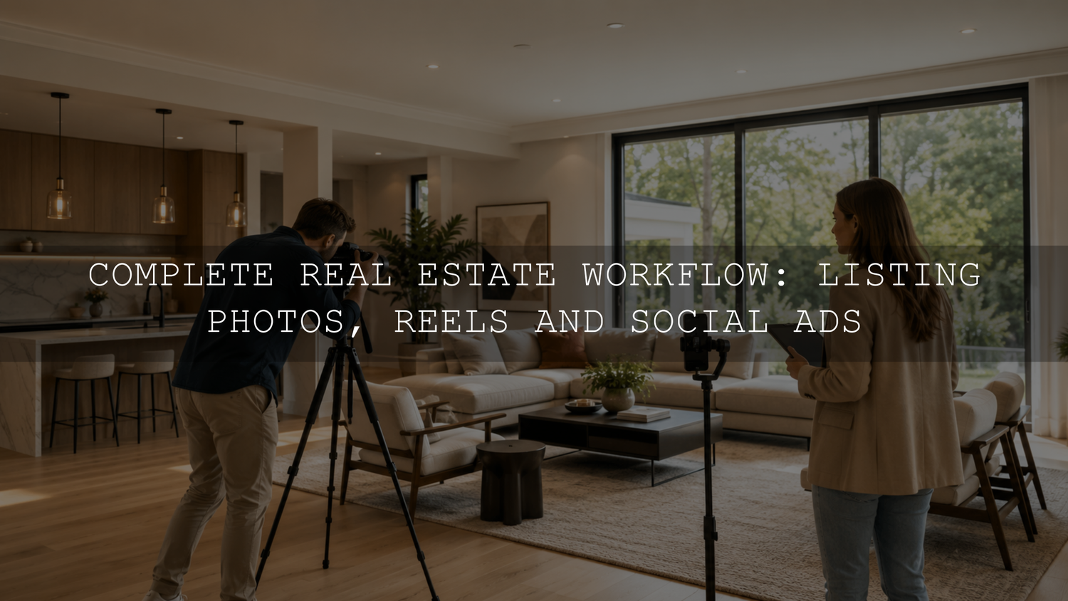 Complete Real Estate Workflow: Listing Photos, Reels and Social Ads