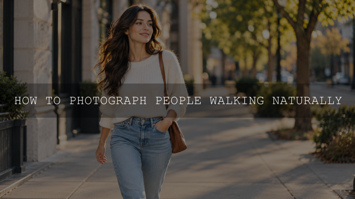 How to Photograph People Walking Naturally