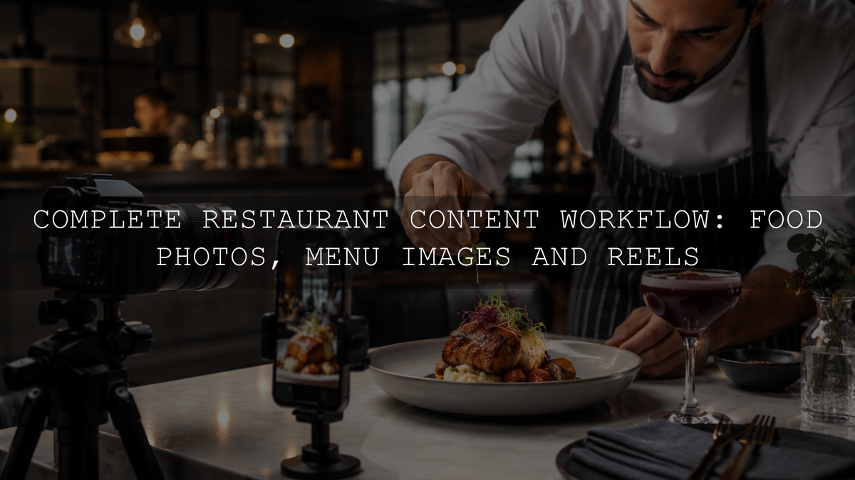 Complete Restaurant Content Workflow: Food Photos, Menu Images and Reels
