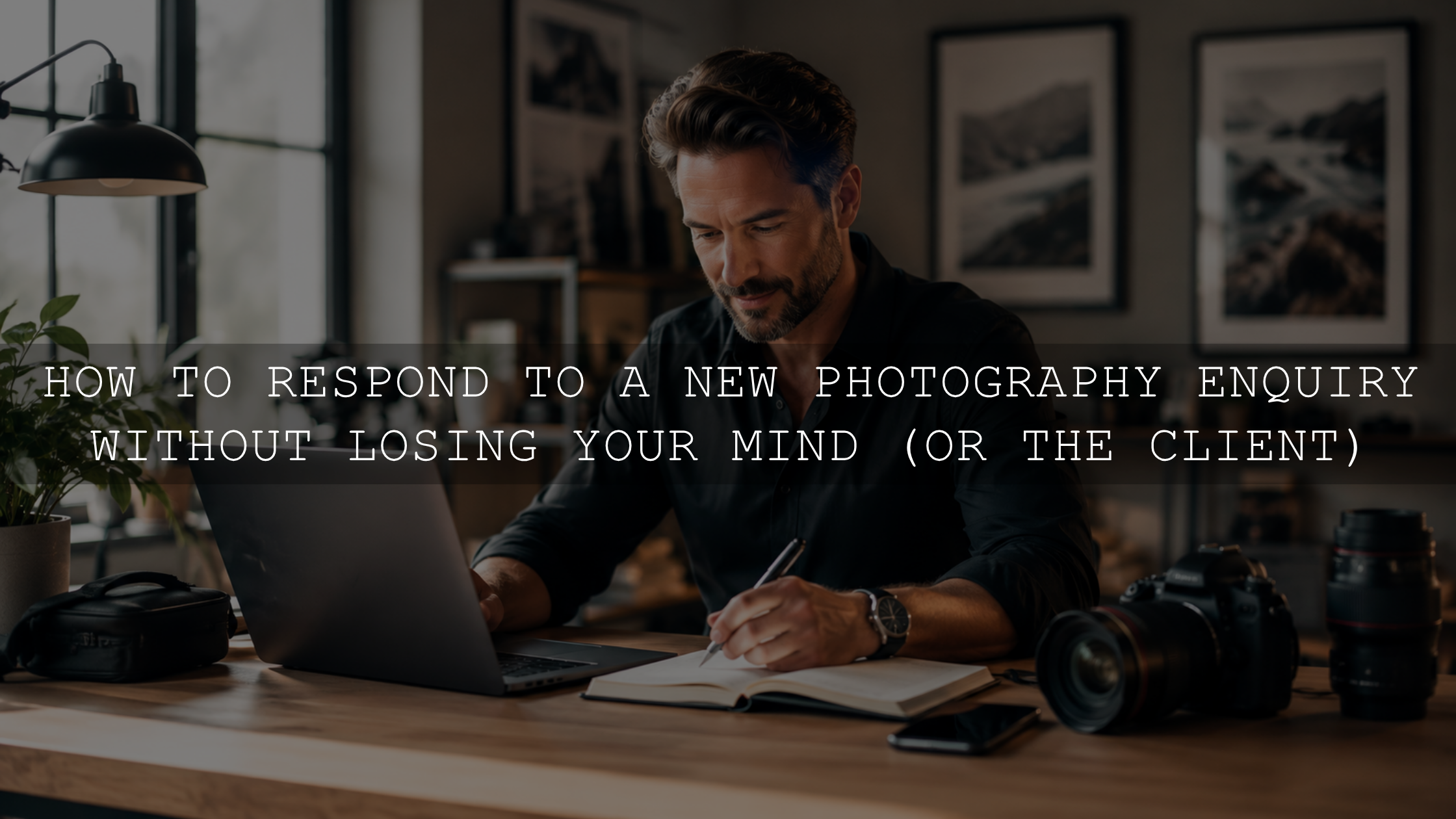 How to Respond to a New Photography Enquiry Without Losing Your Mind (or the Client)