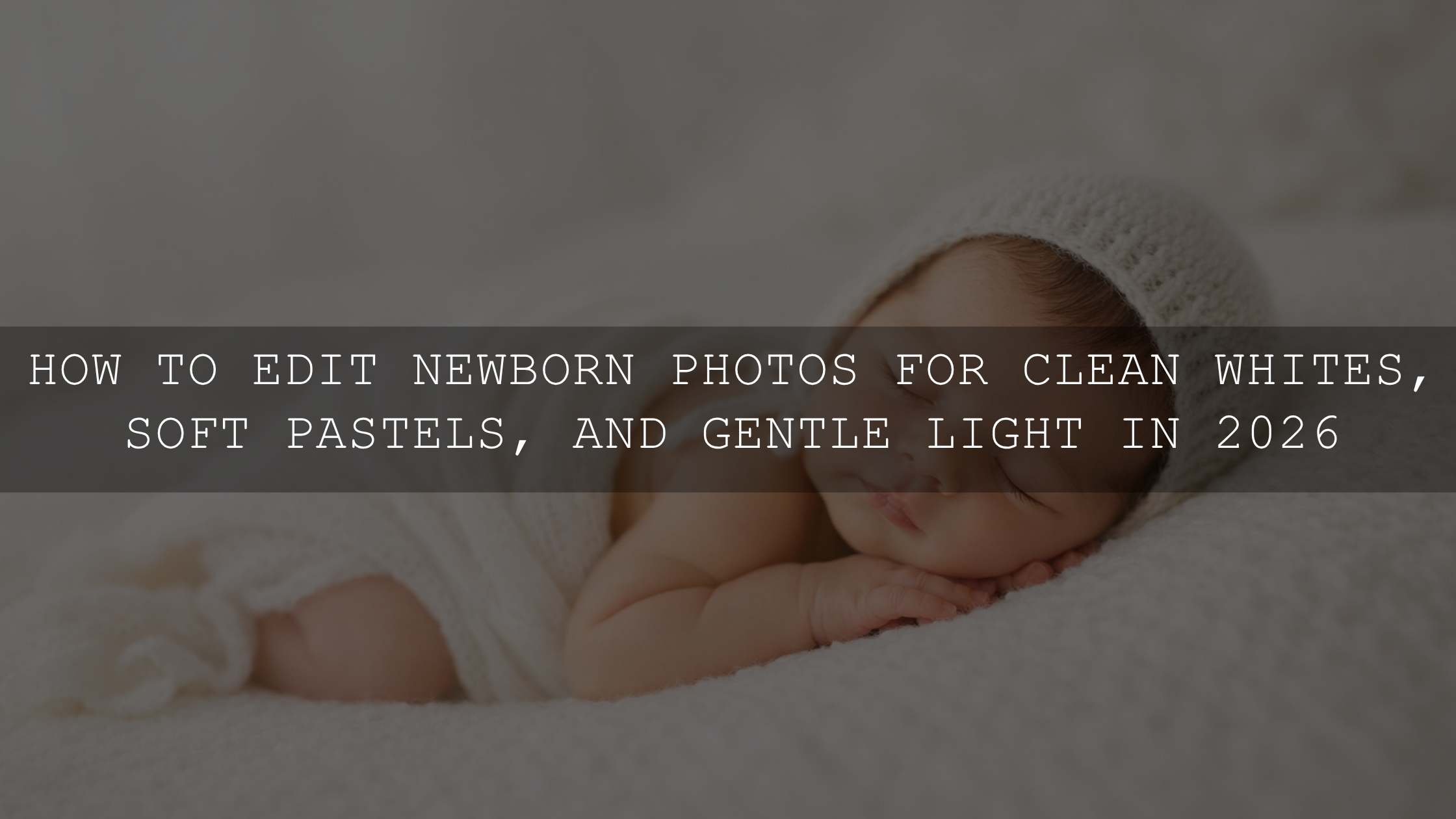 Mastering Newborn Studio Sessions: Achieving Beautiful Whites, Pastels, and Soft Light in 2026 - A Comprehensive Guide