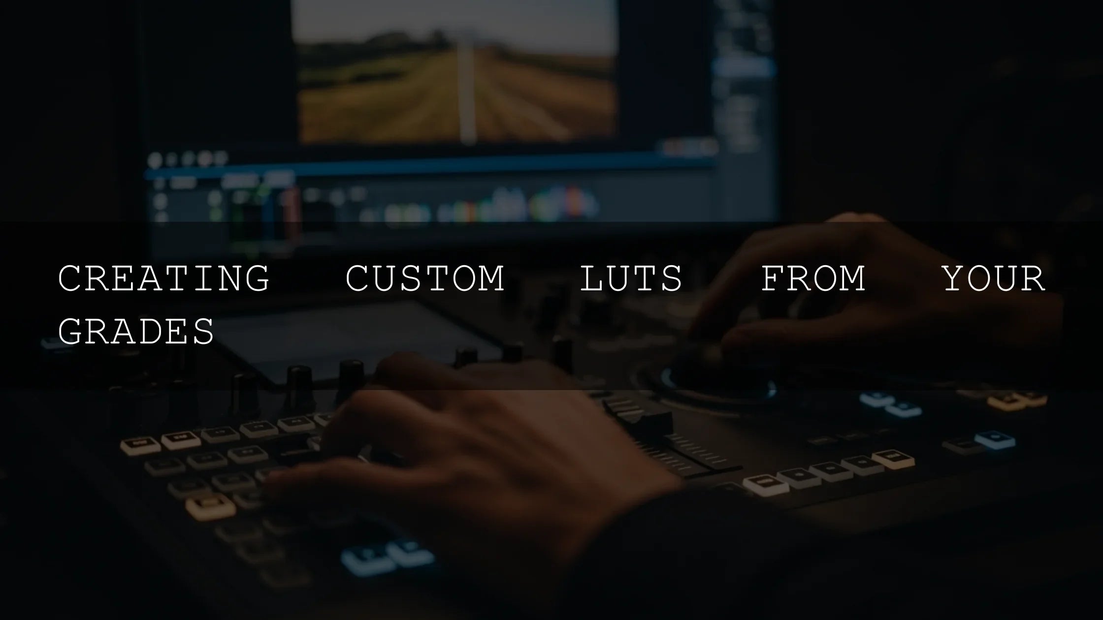 Unlock Your Signature Look: A Deep Dive into Creating Custom LUTs from Your Color Grades