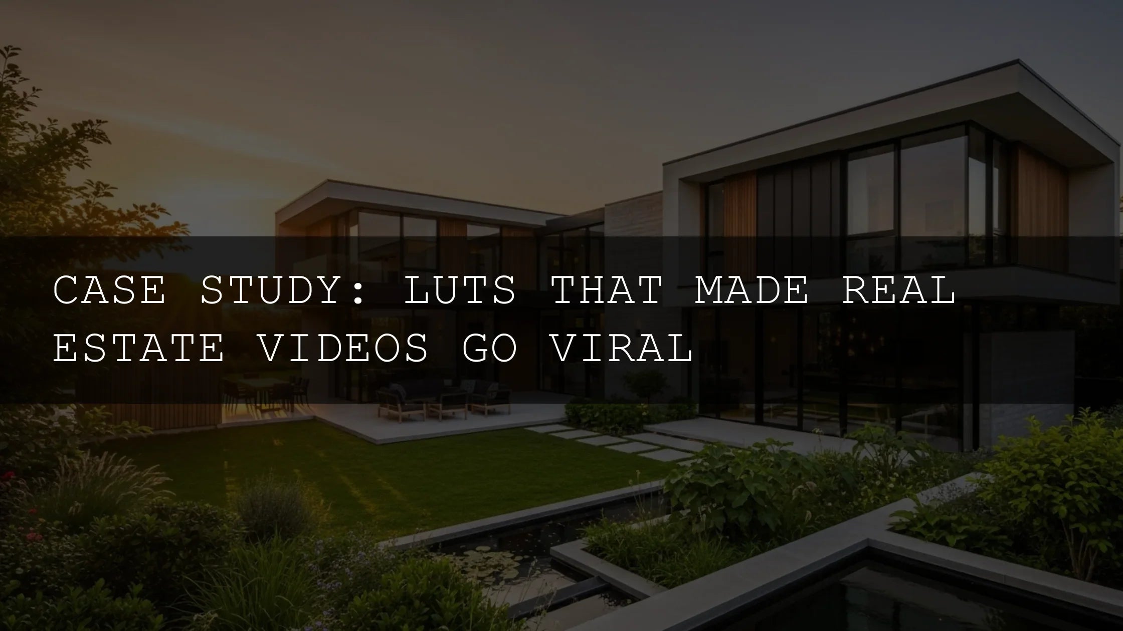Case Study: How LUTs Transformed Real Estate Videos from Drab to Fab and Went Viral
