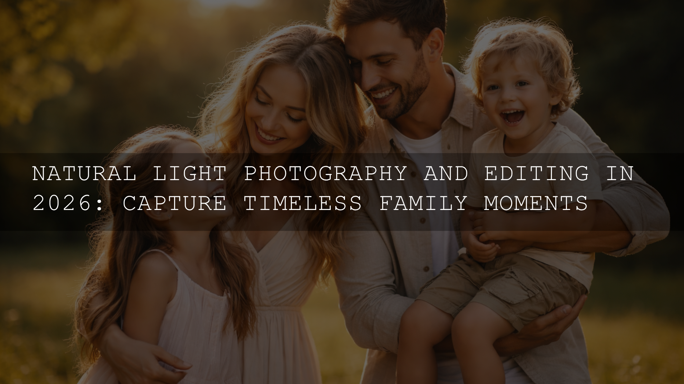 Mastering Family Photos: A Guide to Natural Light Editing in 2026