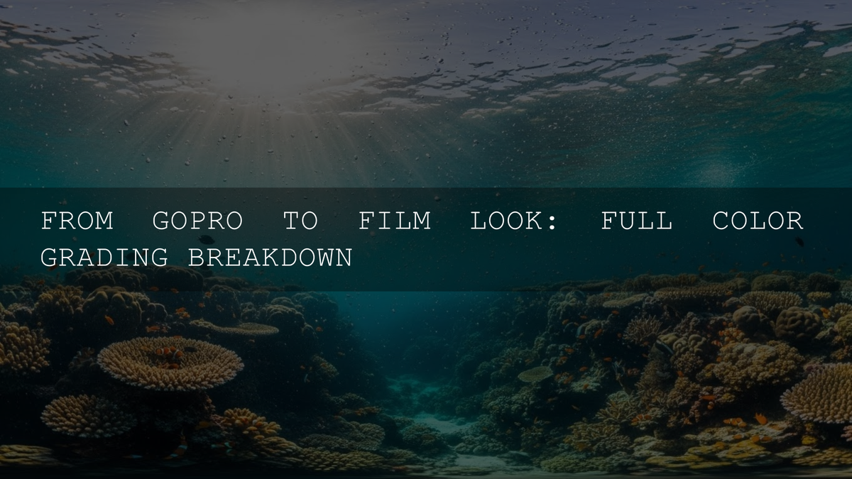 GoPro Color Grading Masterclass 2026: From Raw to Cinematic