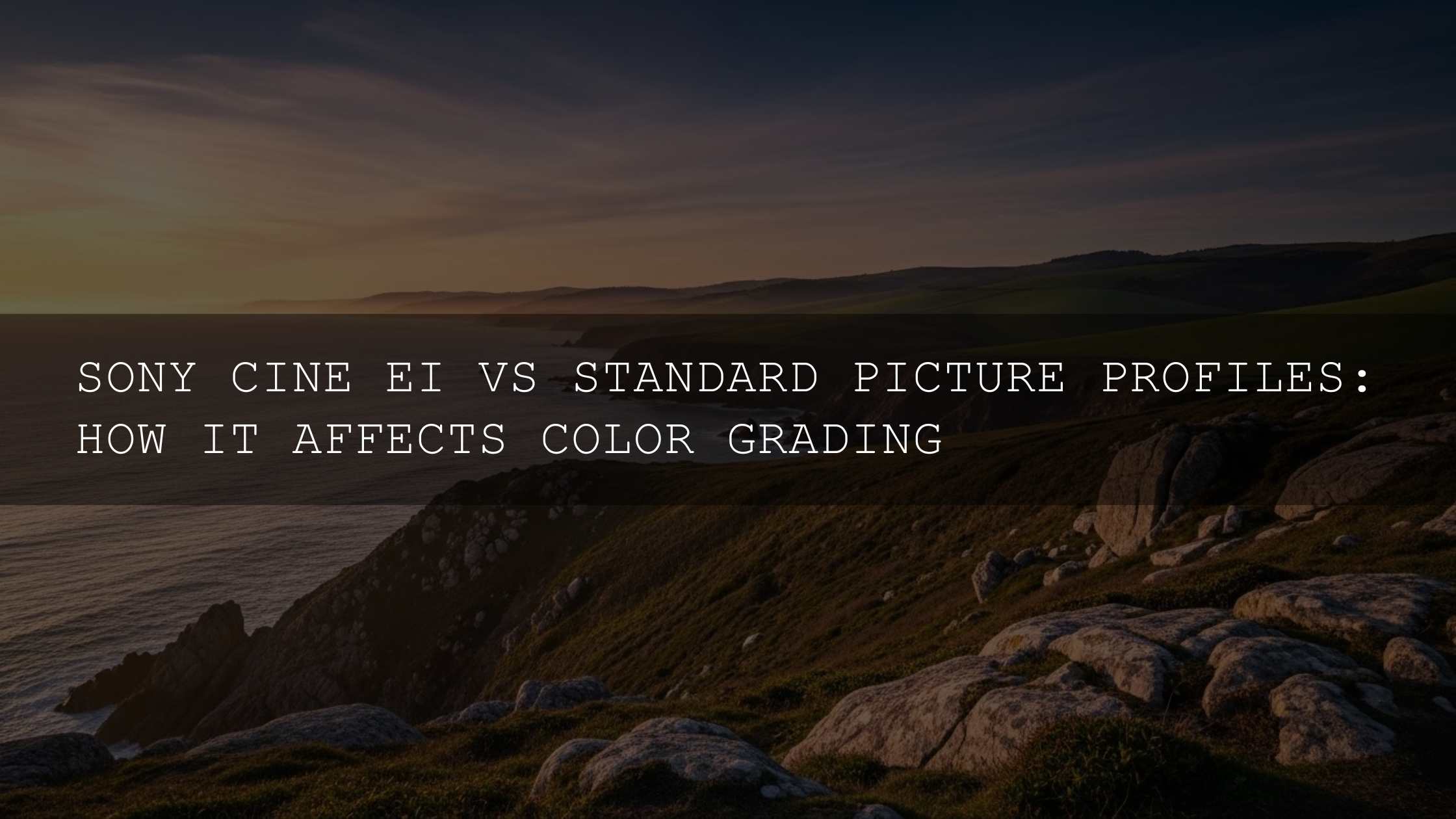 Sony Cine EI vs Standard Picture Profiles: How It Affects Color Grading in 2025 - A Deep Dive into Maximum Creative Control - AAA Presets