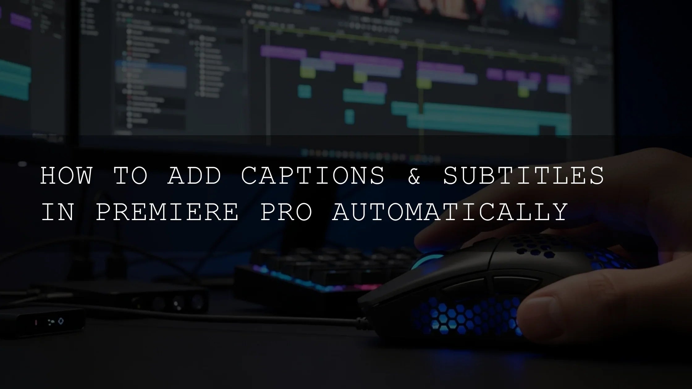 Unlock Effortless Accessibility: How to Add Captions & Subtitles in Premiere Pro Automatically - AAA Presets
