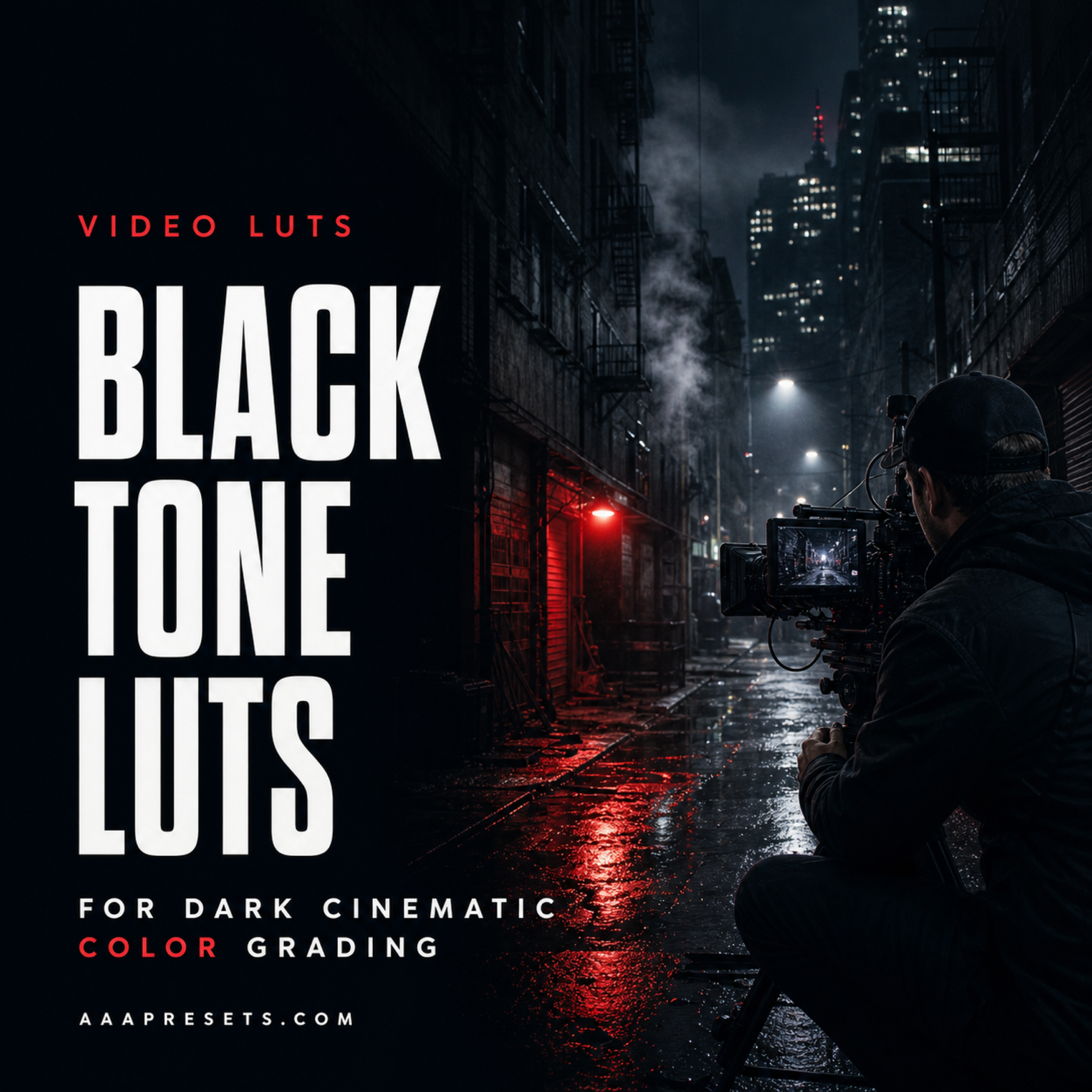 Black Tone LUTs for Dark Cinematic Color Grading