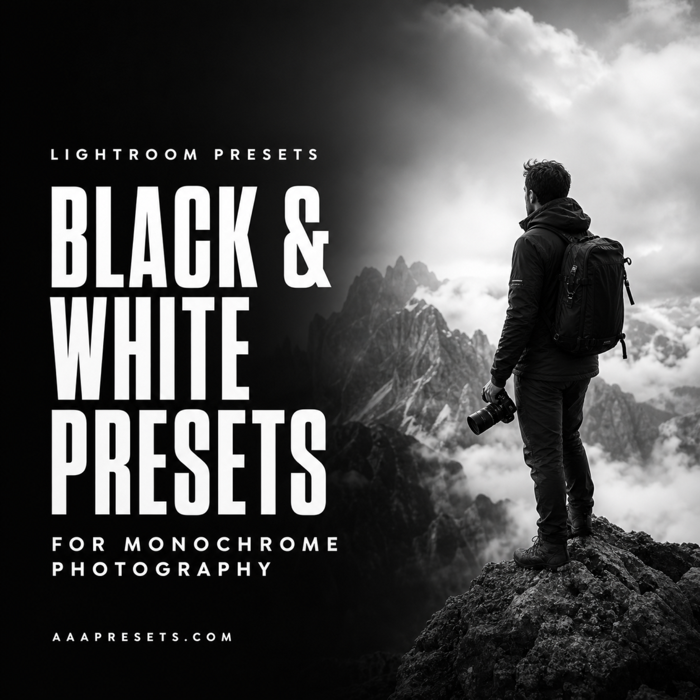 Black & White Lightroom Presets for Monochrome Photography