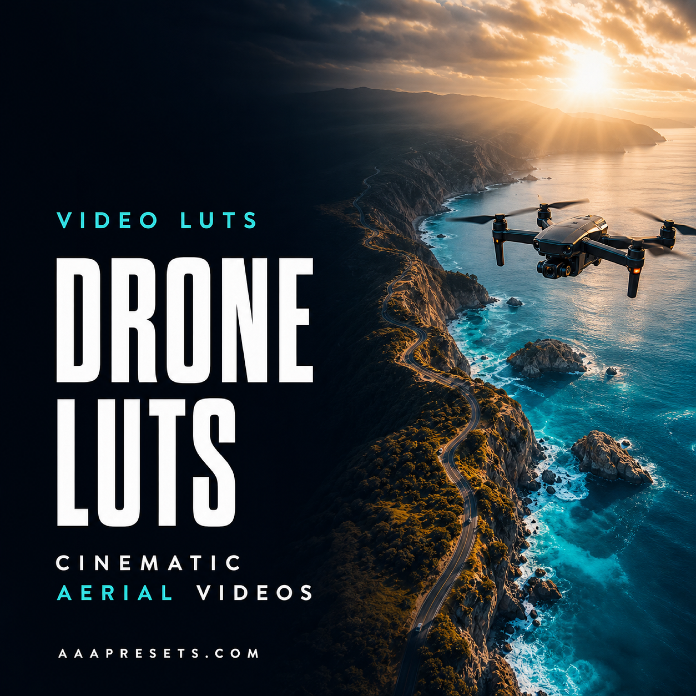 Cinematic Drone Video Luts for Video Editing - AAA Presets